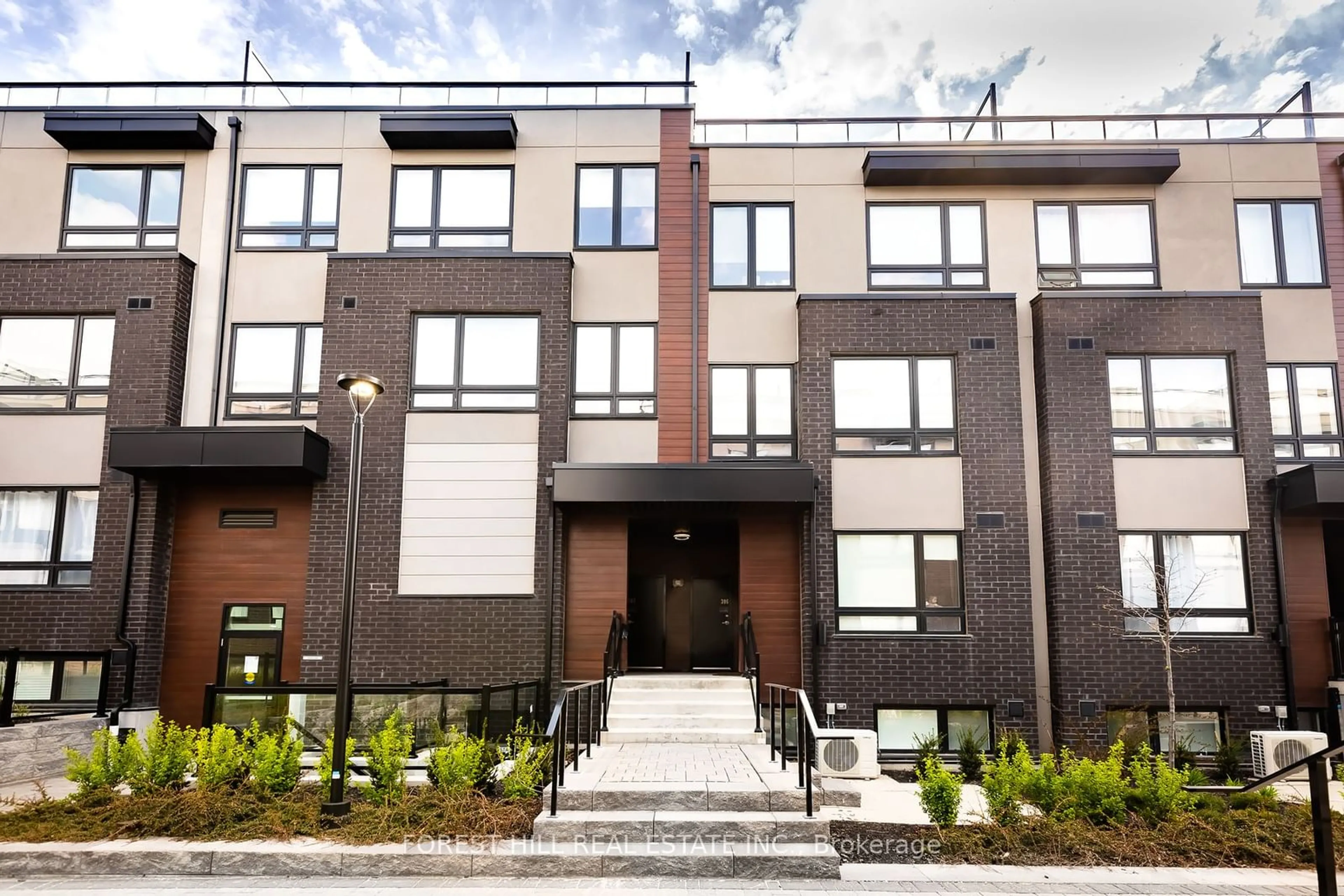 A pic from exterior of the house or condo, the front or back of building for 1100 Briar Hill Ave #307, Toronto Ontario M6B 1M7