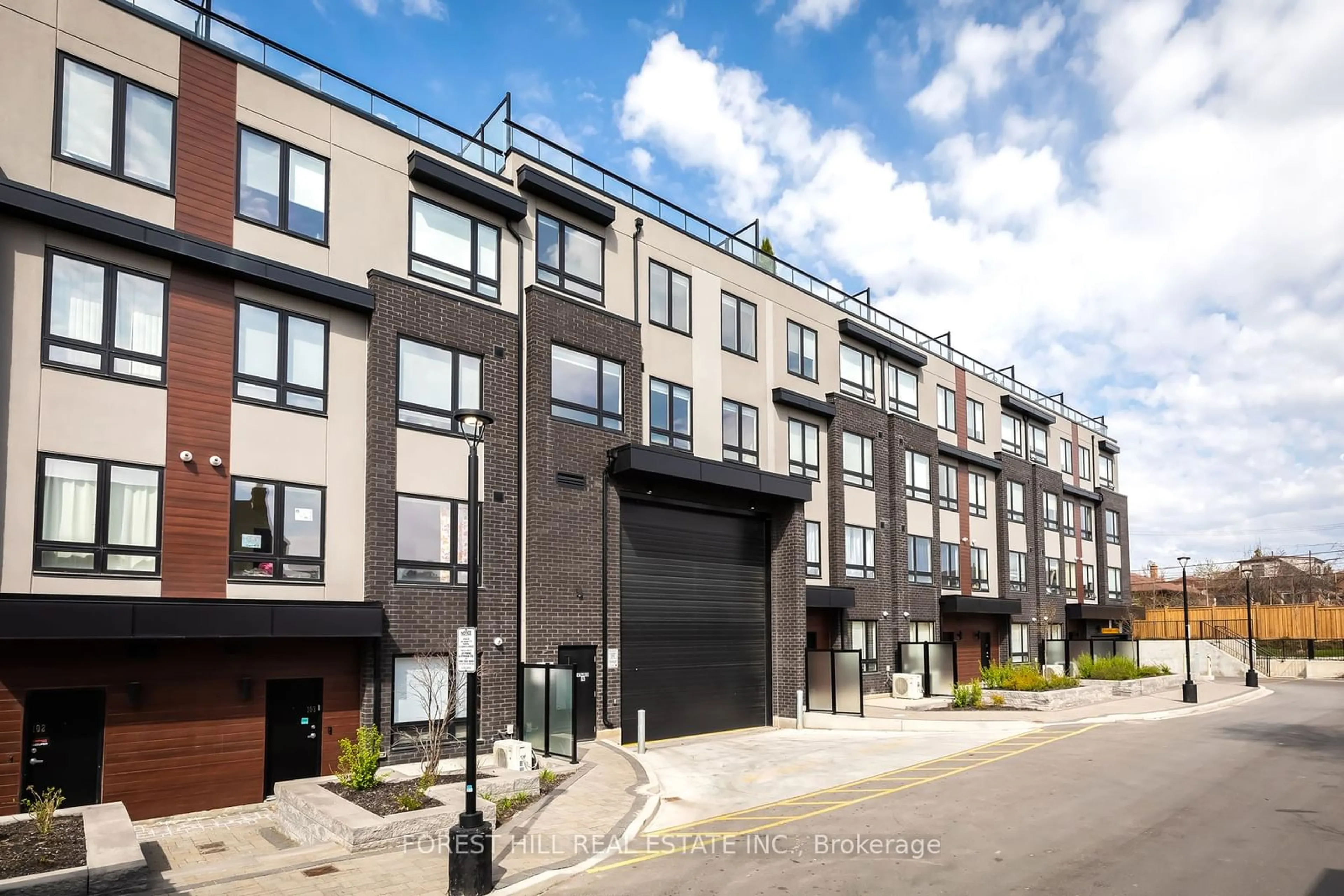 A pic from exterior of the house or condo, the front or back of building for 1100 Briar Hill Ave #307, Toronto Ontario M6B 1M7