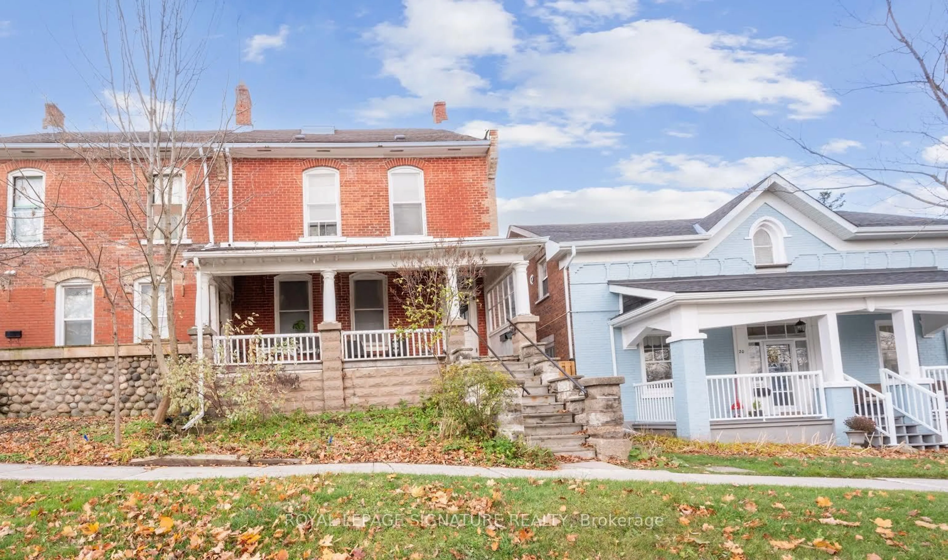 Frontside or backside of a home, the street view for 18 First St, Orangeville Ontario L9W 2C7