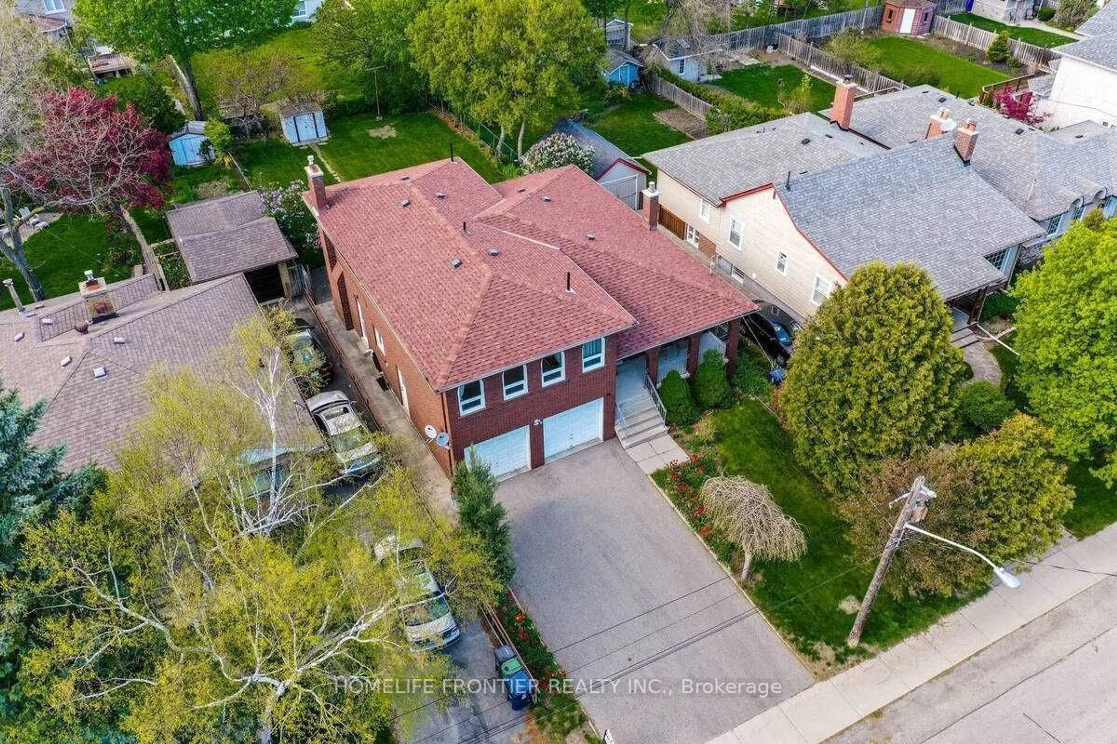 Frontside or backside of a home, the street view for 28 Barker Ave, Toronto Ontario M9V 1E5