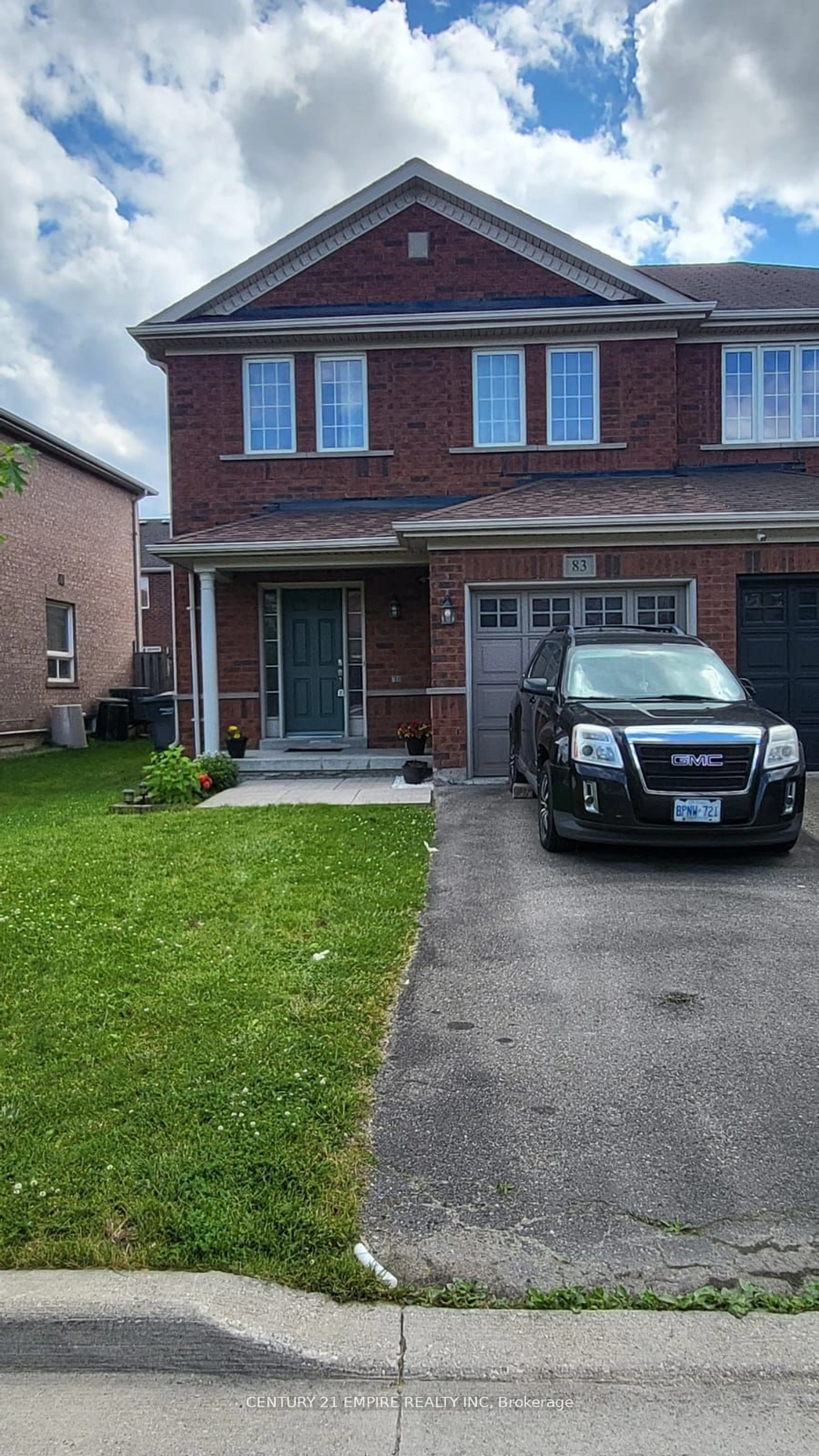 Frontside or backside of a home, the street view for 83 Bushmill Circ, Brampton Ontario L7A 0K6