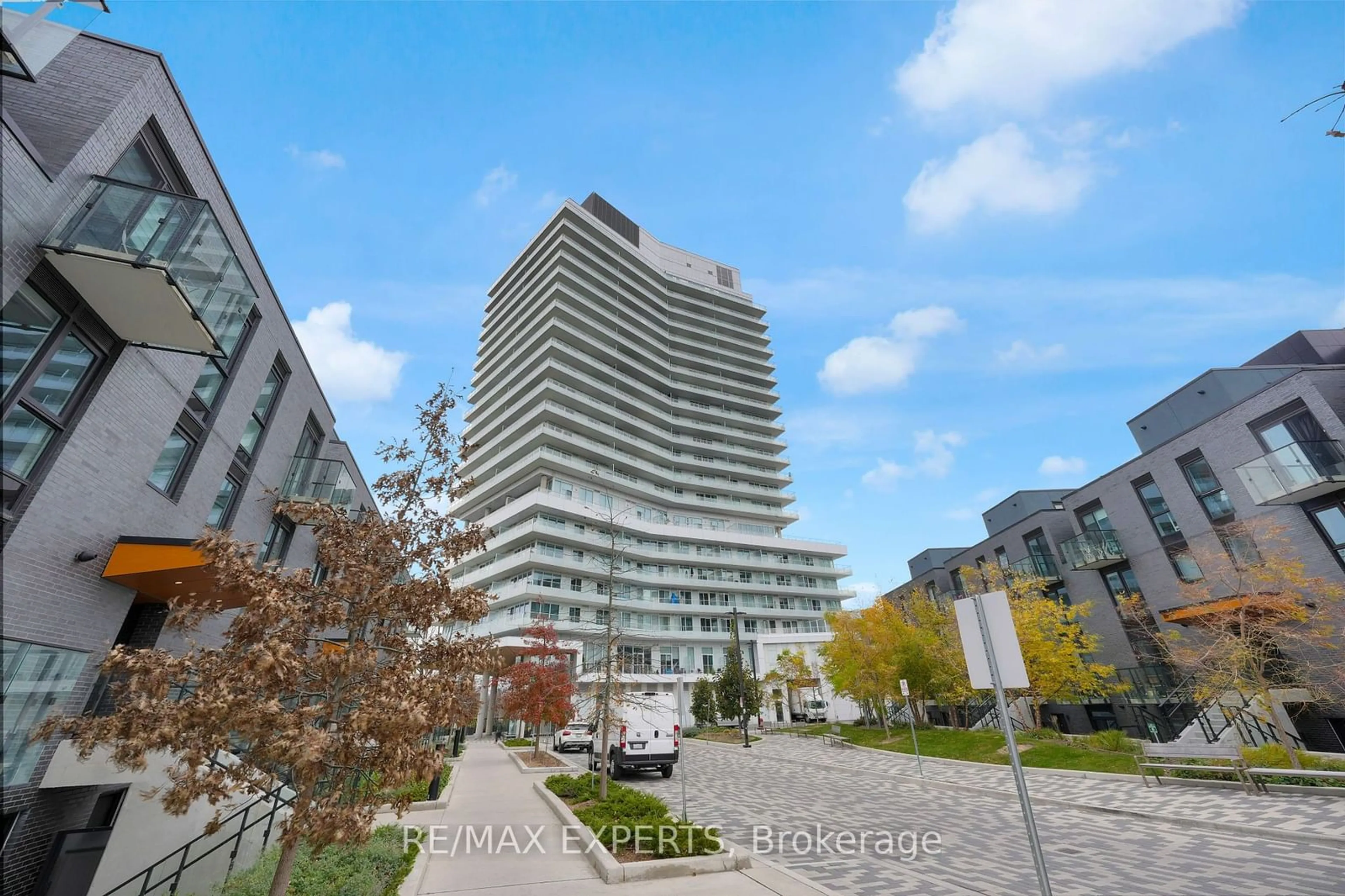 A pic from exterior of the house or condo, the street view for 20 Brin Dr #510, Toronto Ontario M8X 0B2