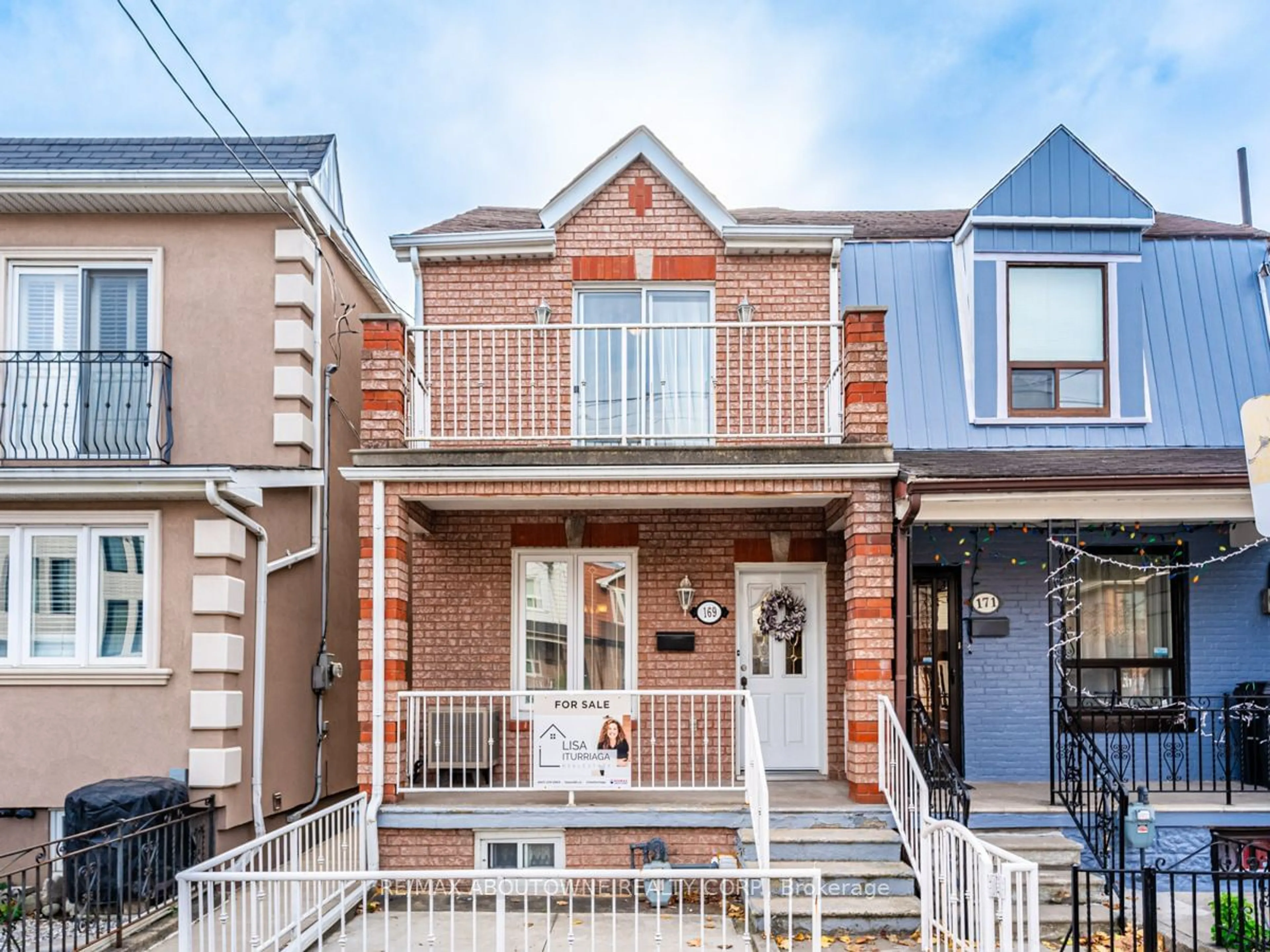 Home with brick exterior material for 169 Lappin Ave, Toronto Ontario M6H 1Y7