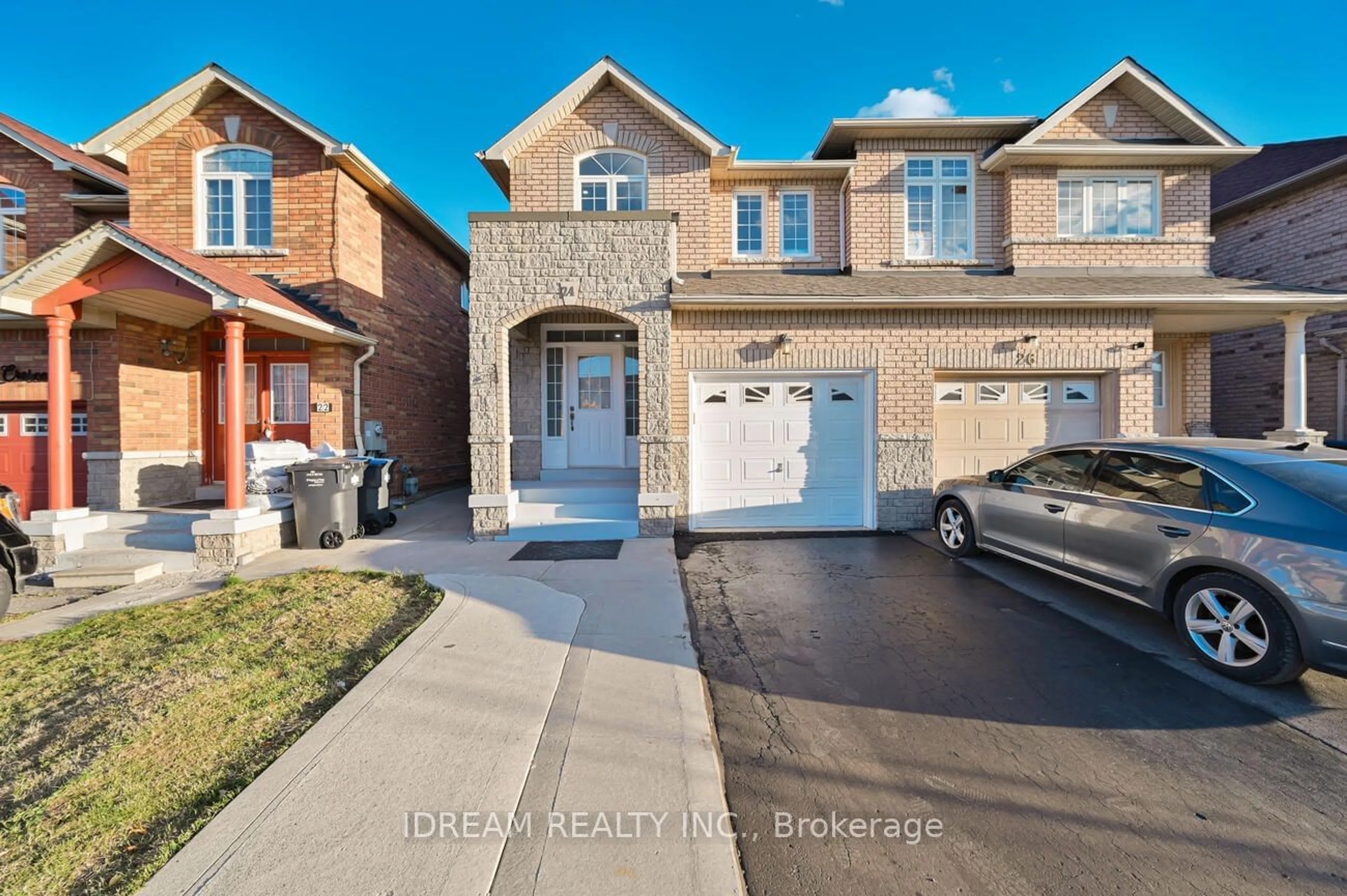 Home with brick exterior material for 24 Mannel Cres, Brampton Ontario L6Y 5E2