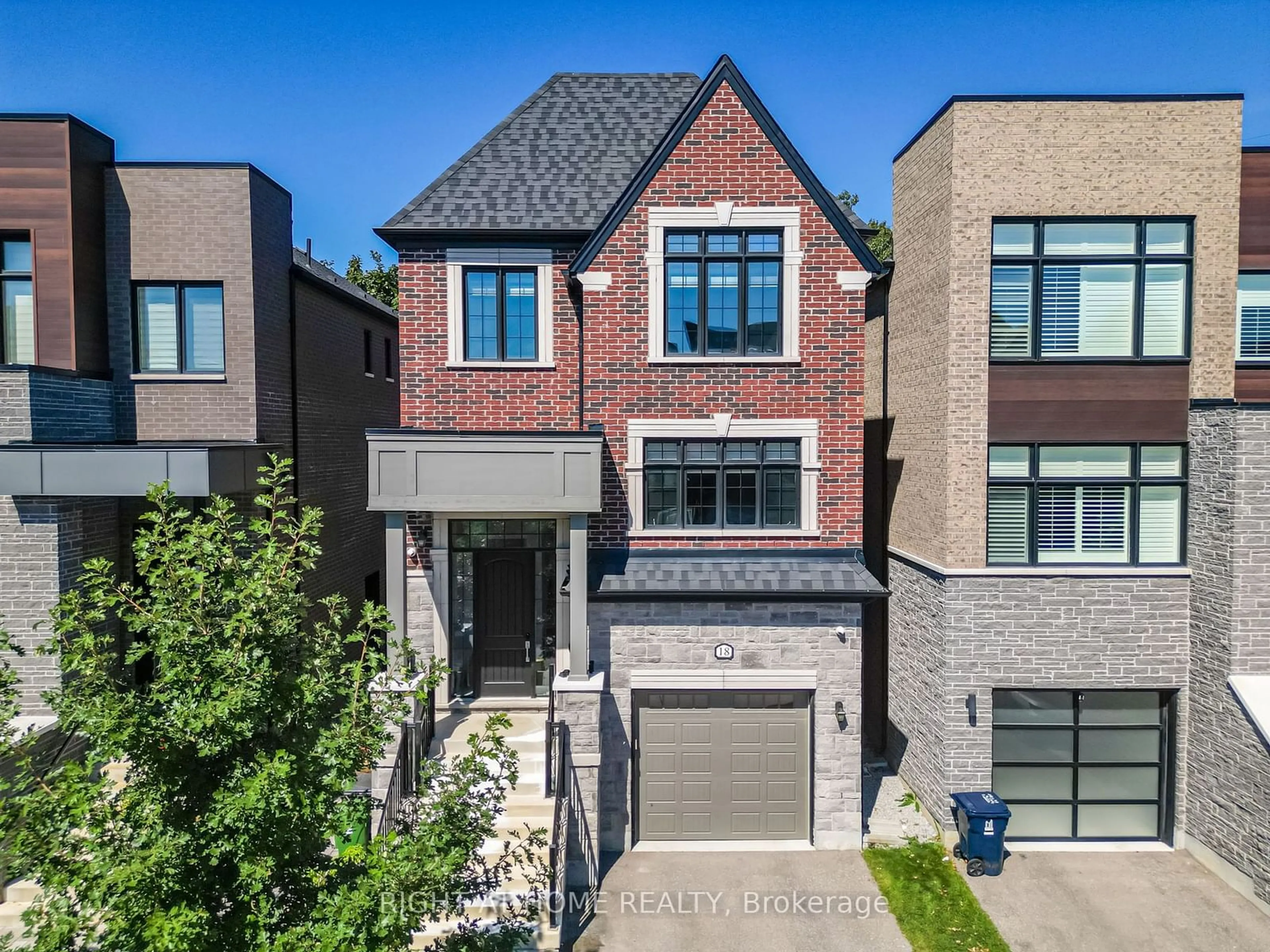 Home with brick exterior material for 18 Kipling Grove Crt, Toronto Ontario M9B 0C6