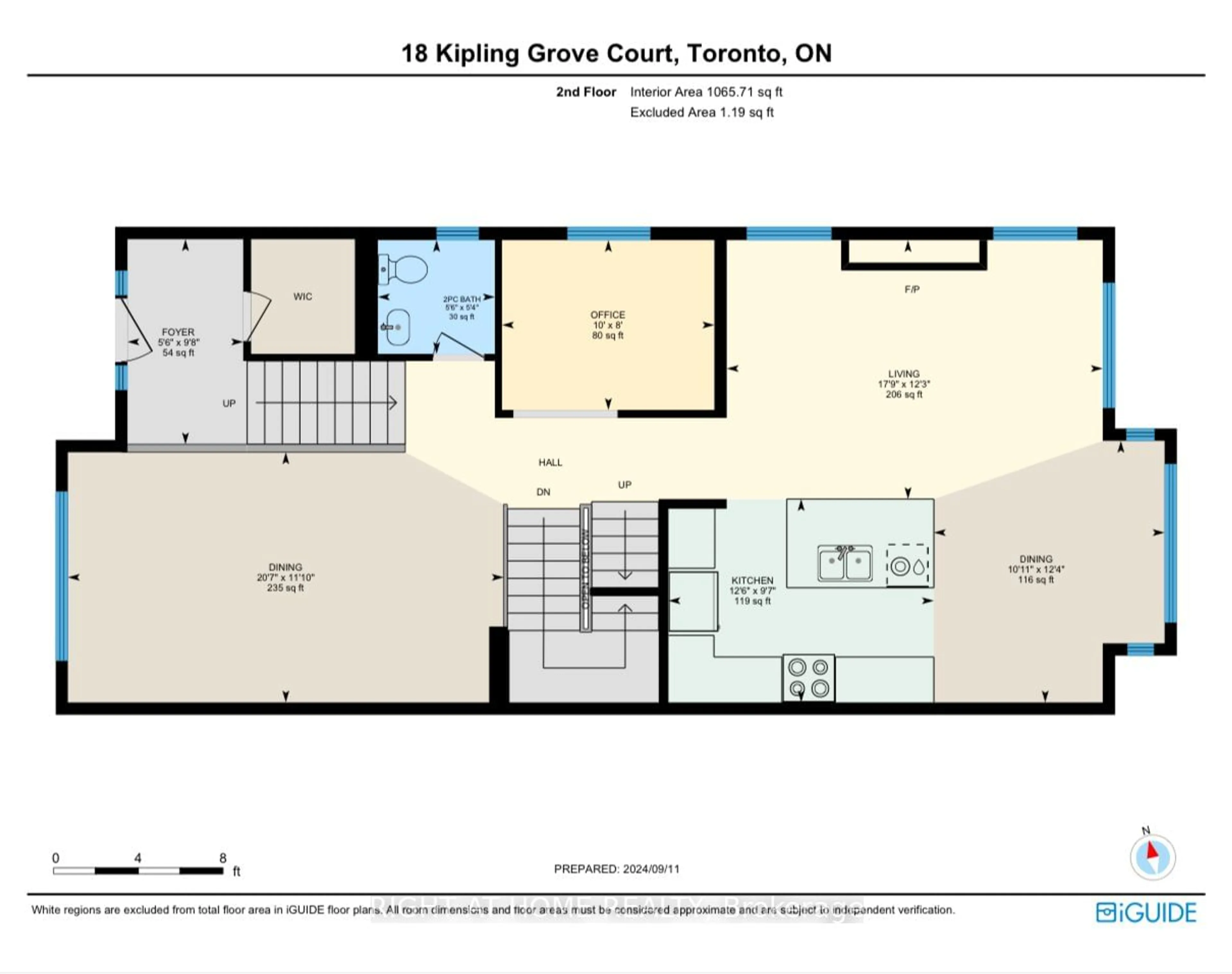 Floor plan for 18 Kipling Grove Crt, Toronto Ontario M9B 0C6