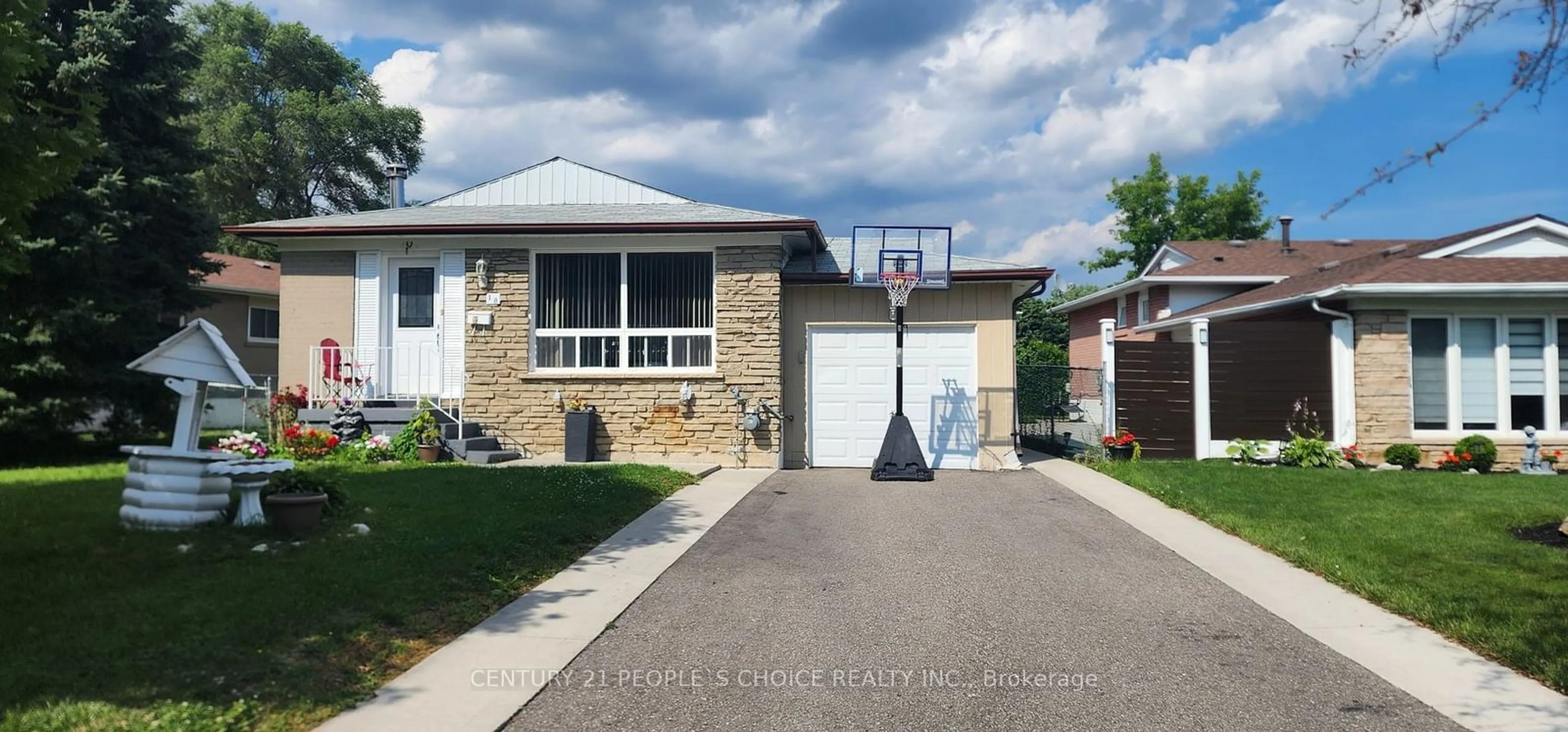 A pic from exterior of the house or condo, the street view for 18 Northwood Dr, Brampton Ontario L6X 2L2