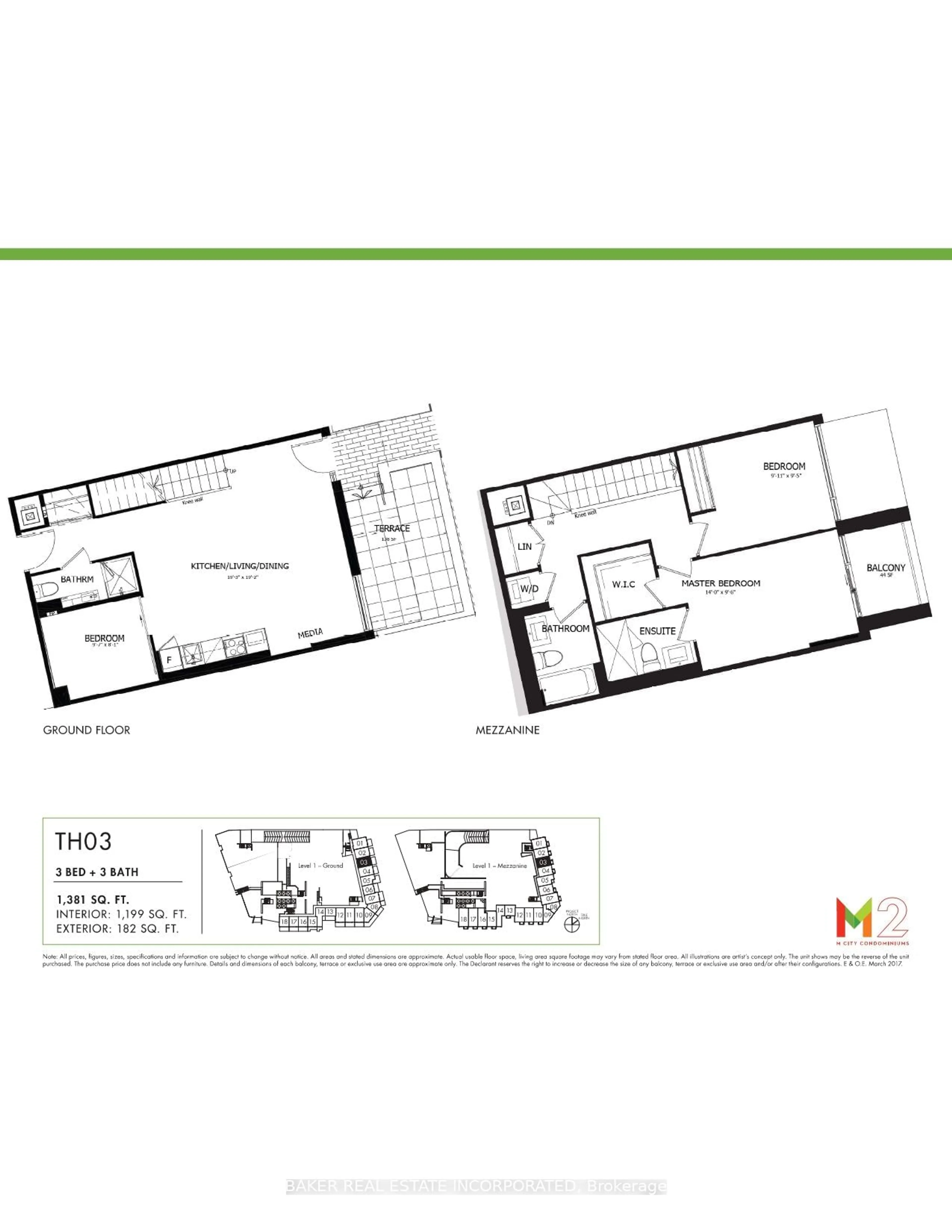 Floor plan for 3883 Quartz Rd #103, Mississauga Ontario L5B 0M4