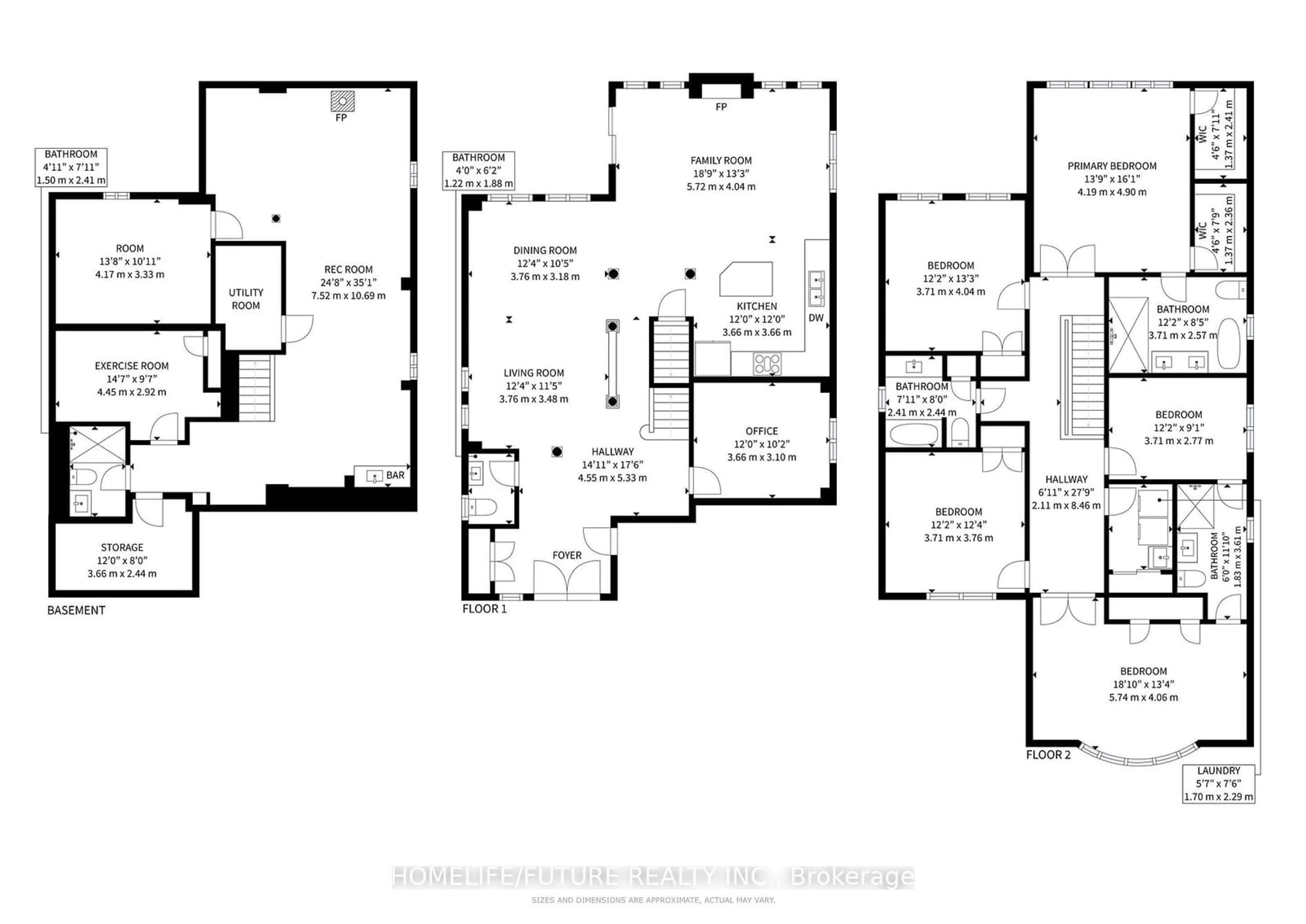 Floor plan for 509 Ravineview Way, Oakville Ontario L6H 6S9