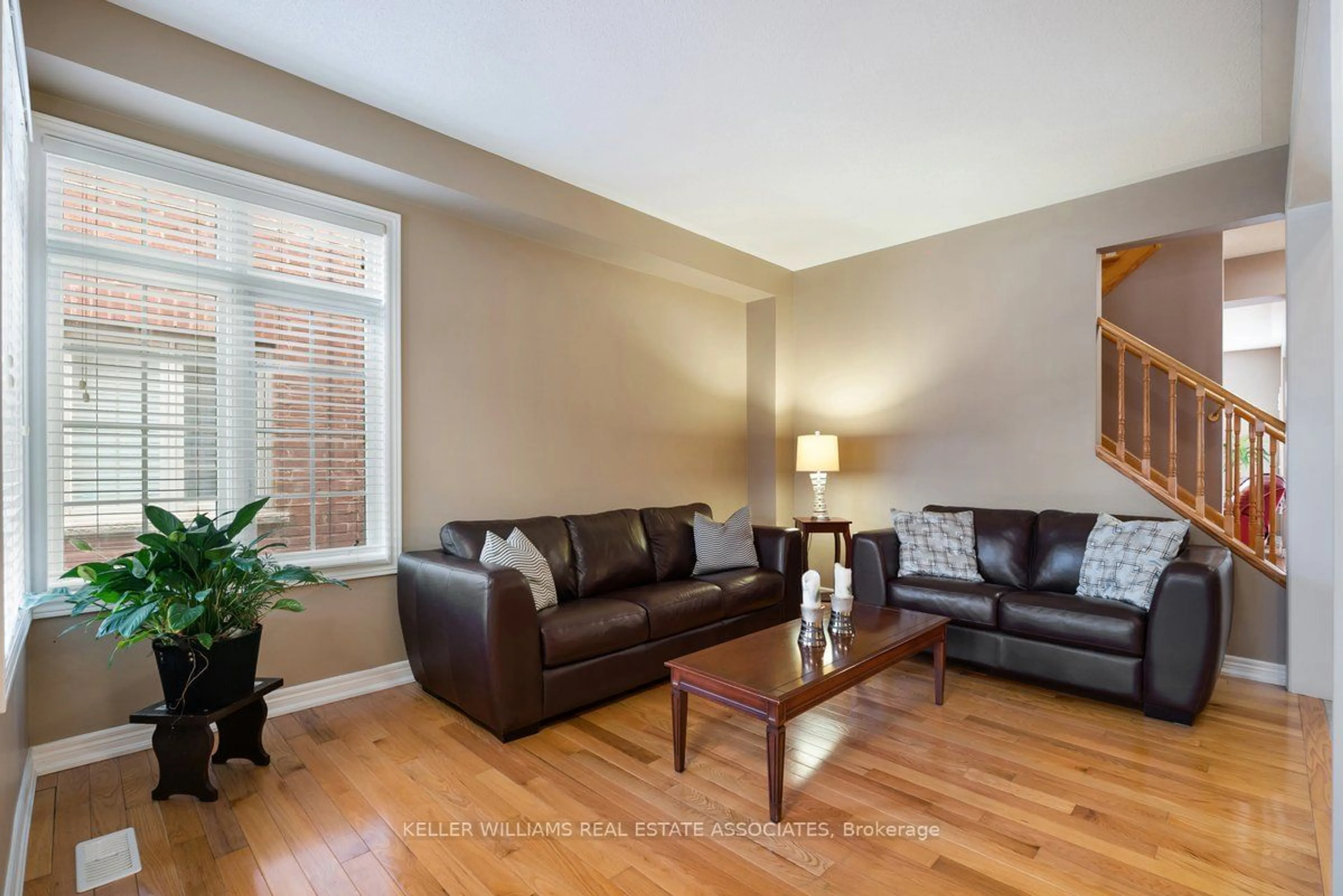 Living room, wood floors for 3416 Hideaway Pl, Mississauga Ontario L5M 0A7