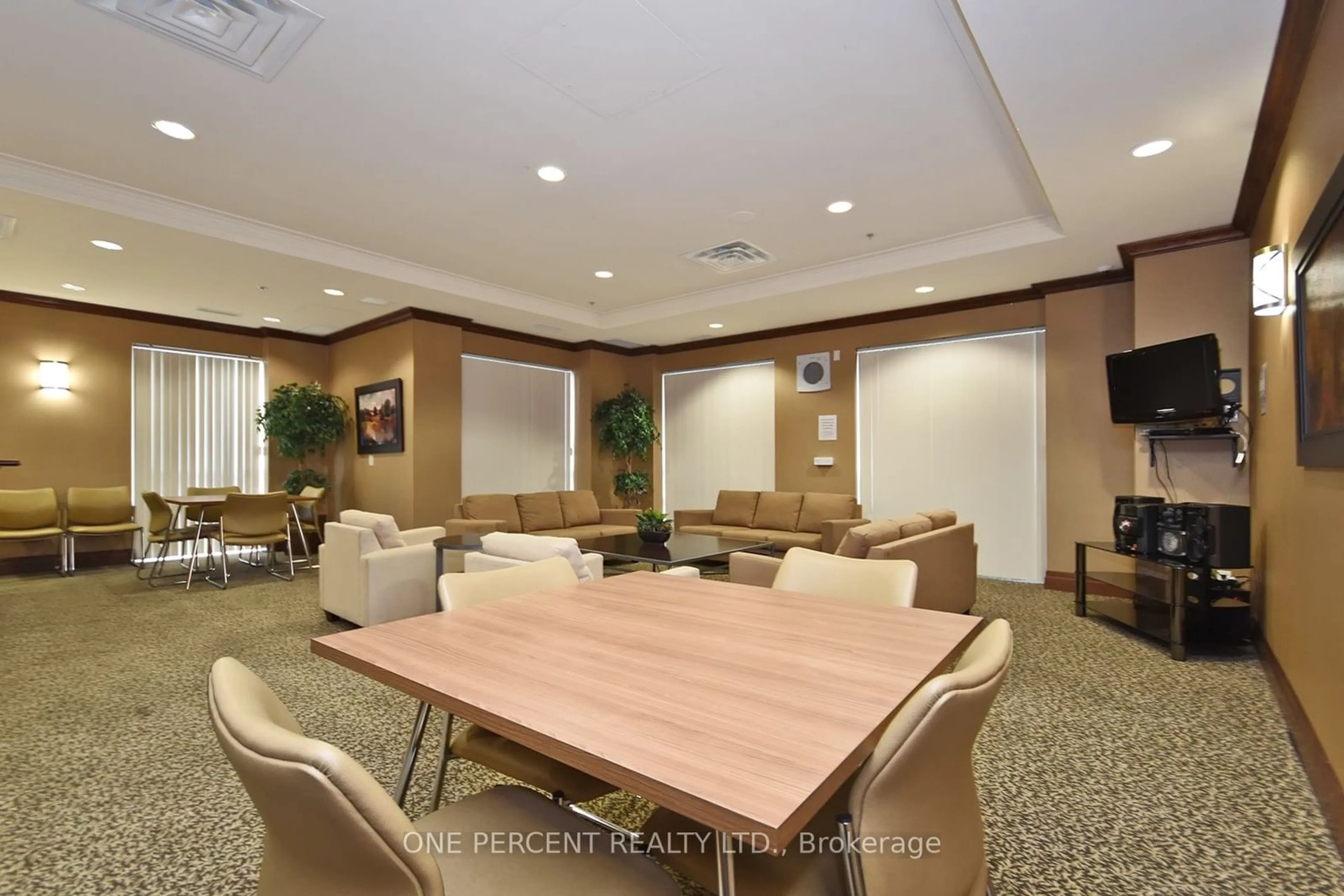 Indoor lobby, carpet floors for 5 Michael Power Pl #1403, Toronto Ontario M9A 0A3