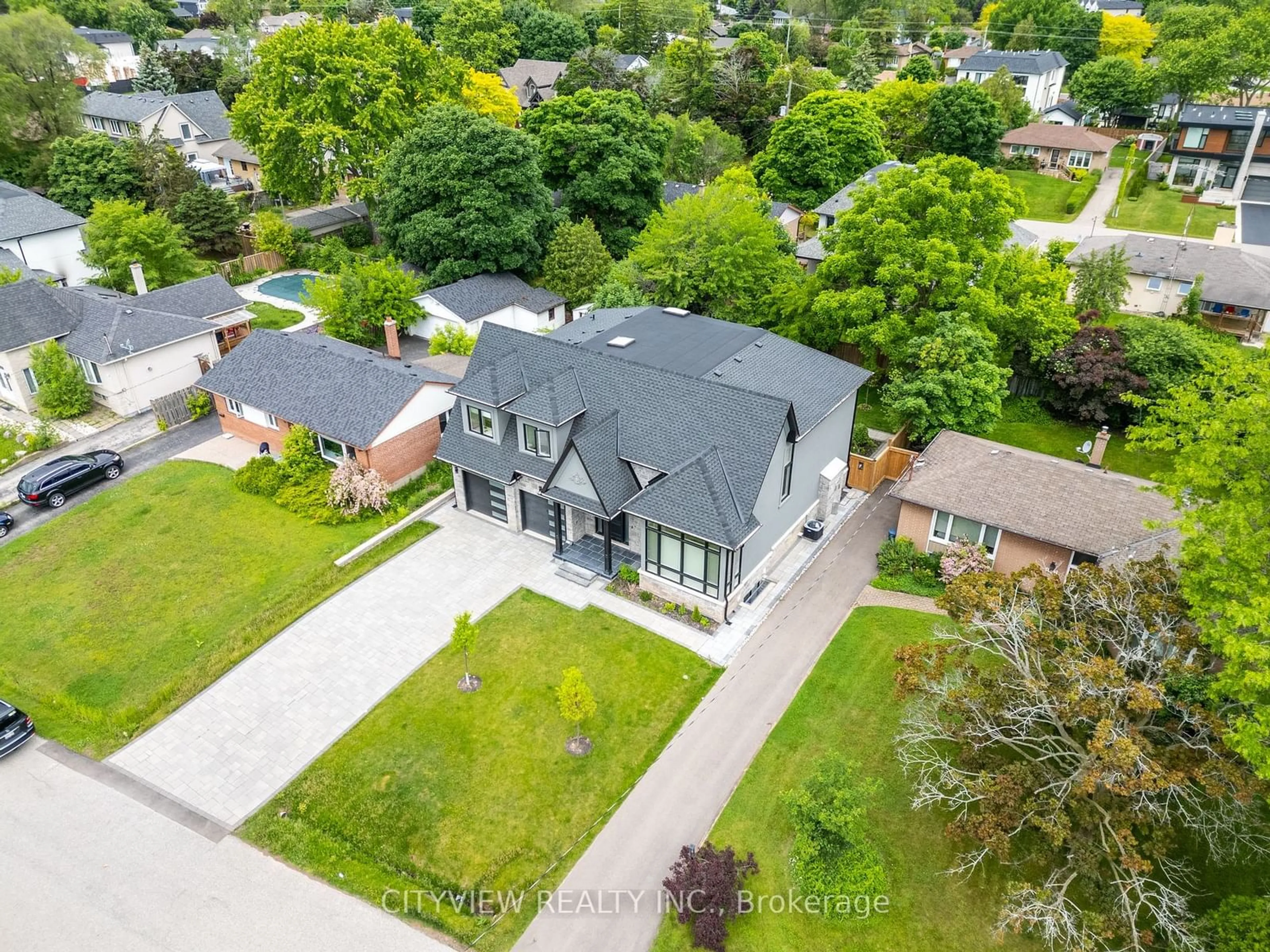 Frontside or backside of a home, the street view for 1345 Sheldon Ave, Oakville Ontario L6L 2P9