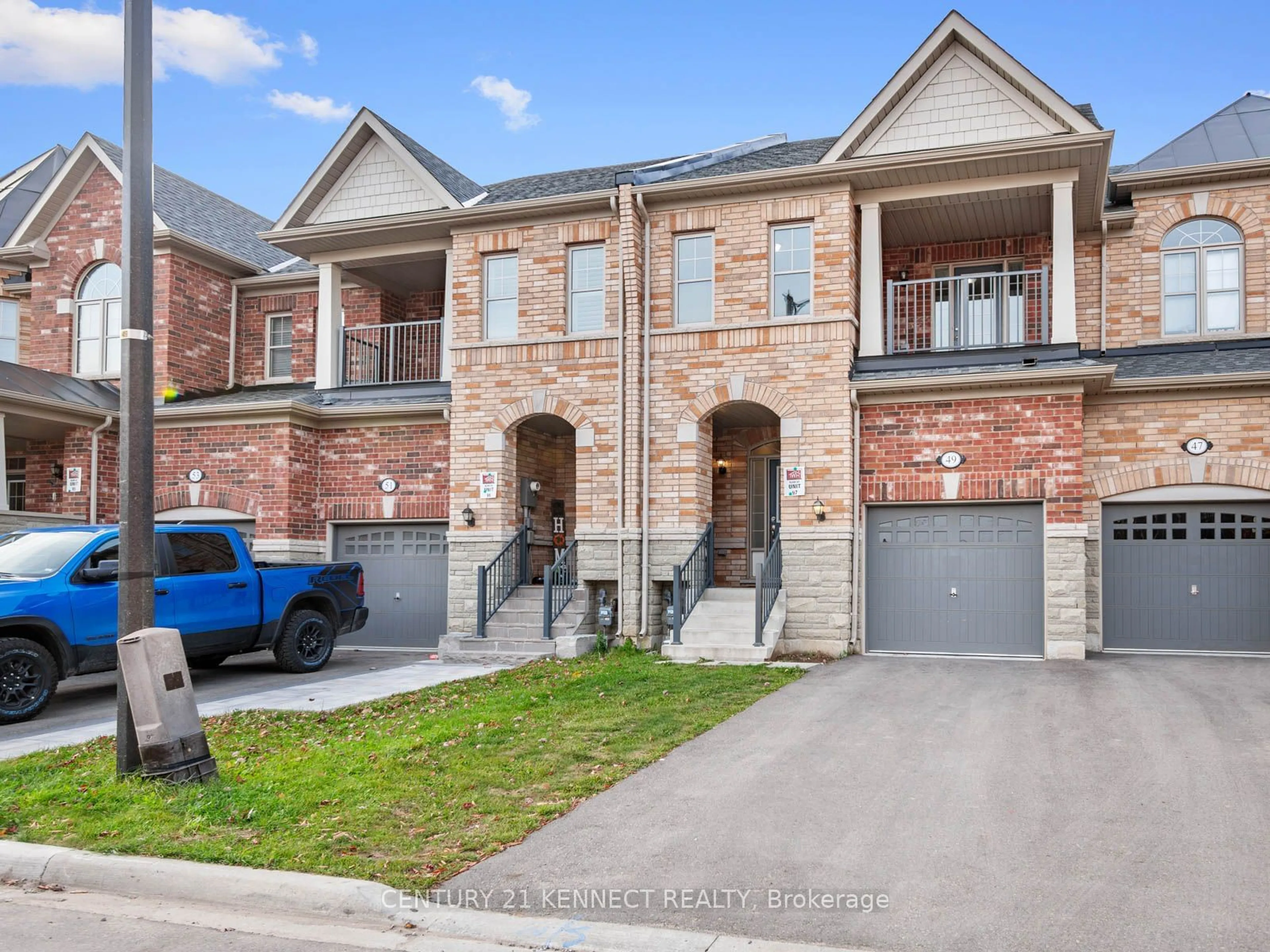 Home with brick exterior material for 49 Finegan Circ, Brampton Ontario L7A 0B7