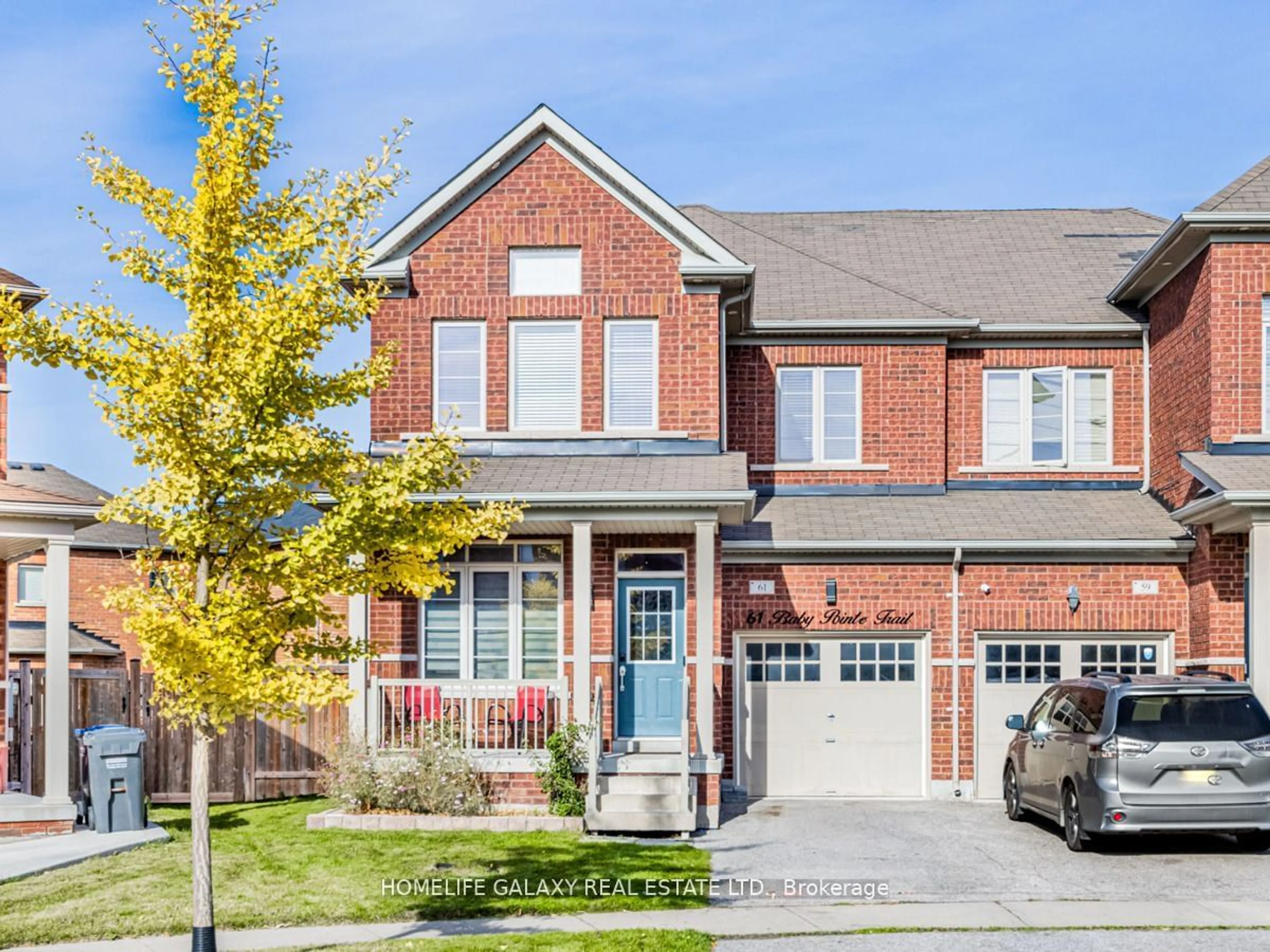 Home with brick exterior material for 61 Baby Pointe Tr, Brampton Ontario L7A 0W1