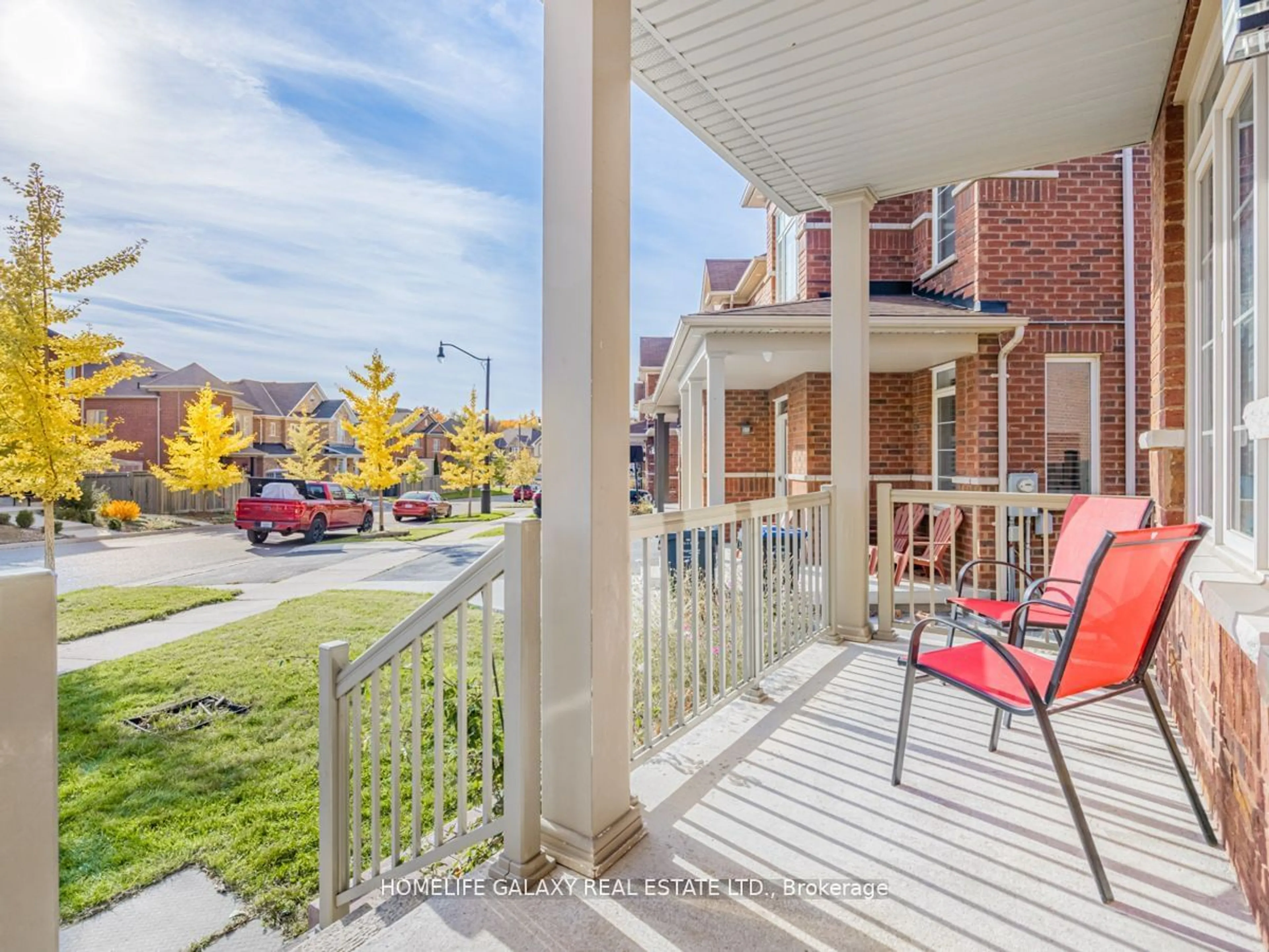 A pic from exterior of the house or condo, the fenced backyard for 61 Baby Pointe Tr, Brampton Ontario L7A 0W1