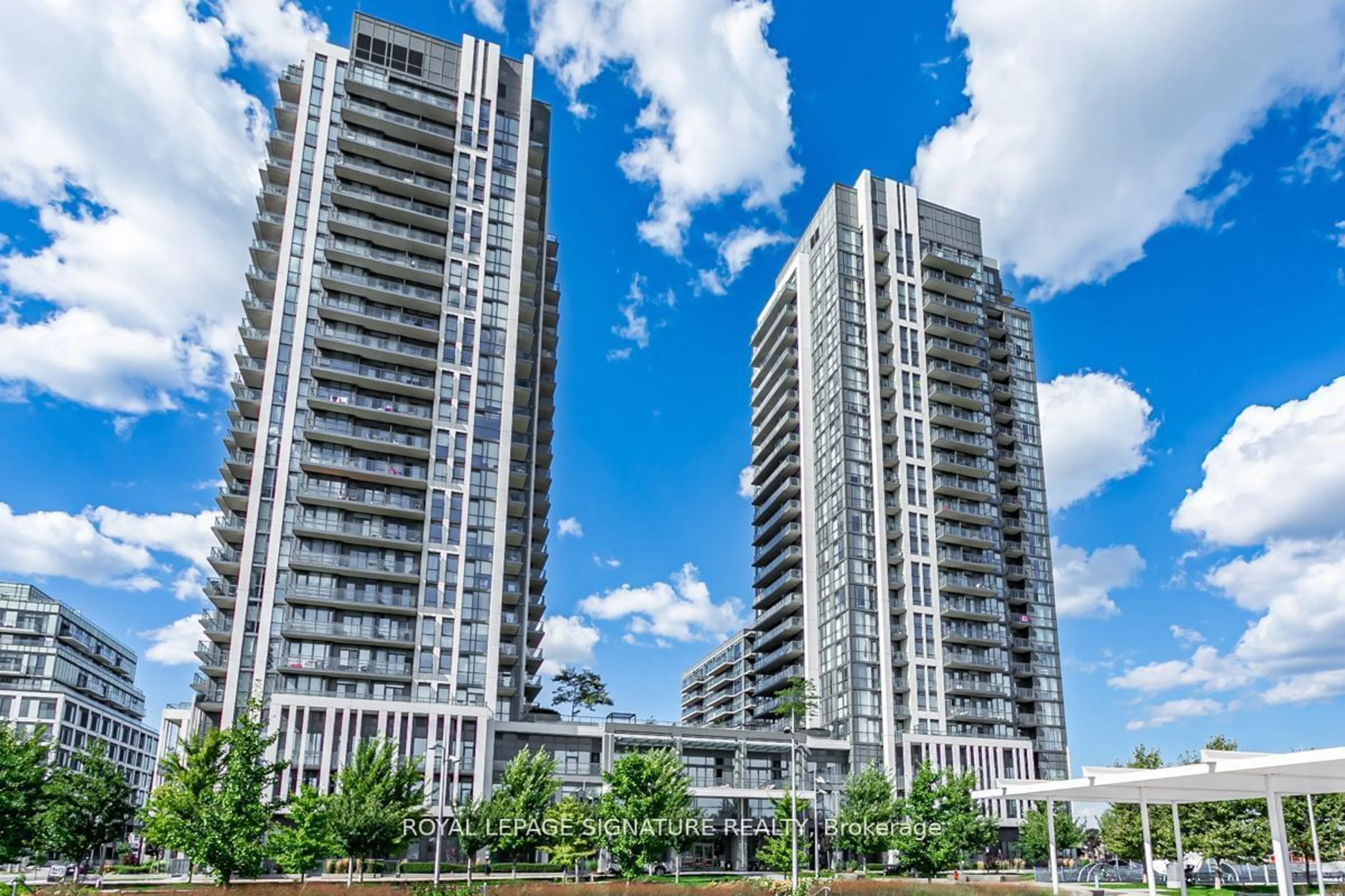 A pic from exterior of the house or condo, the front or back of building for 17 Zorra St #412, Toronto Ontario M8Z 0C8