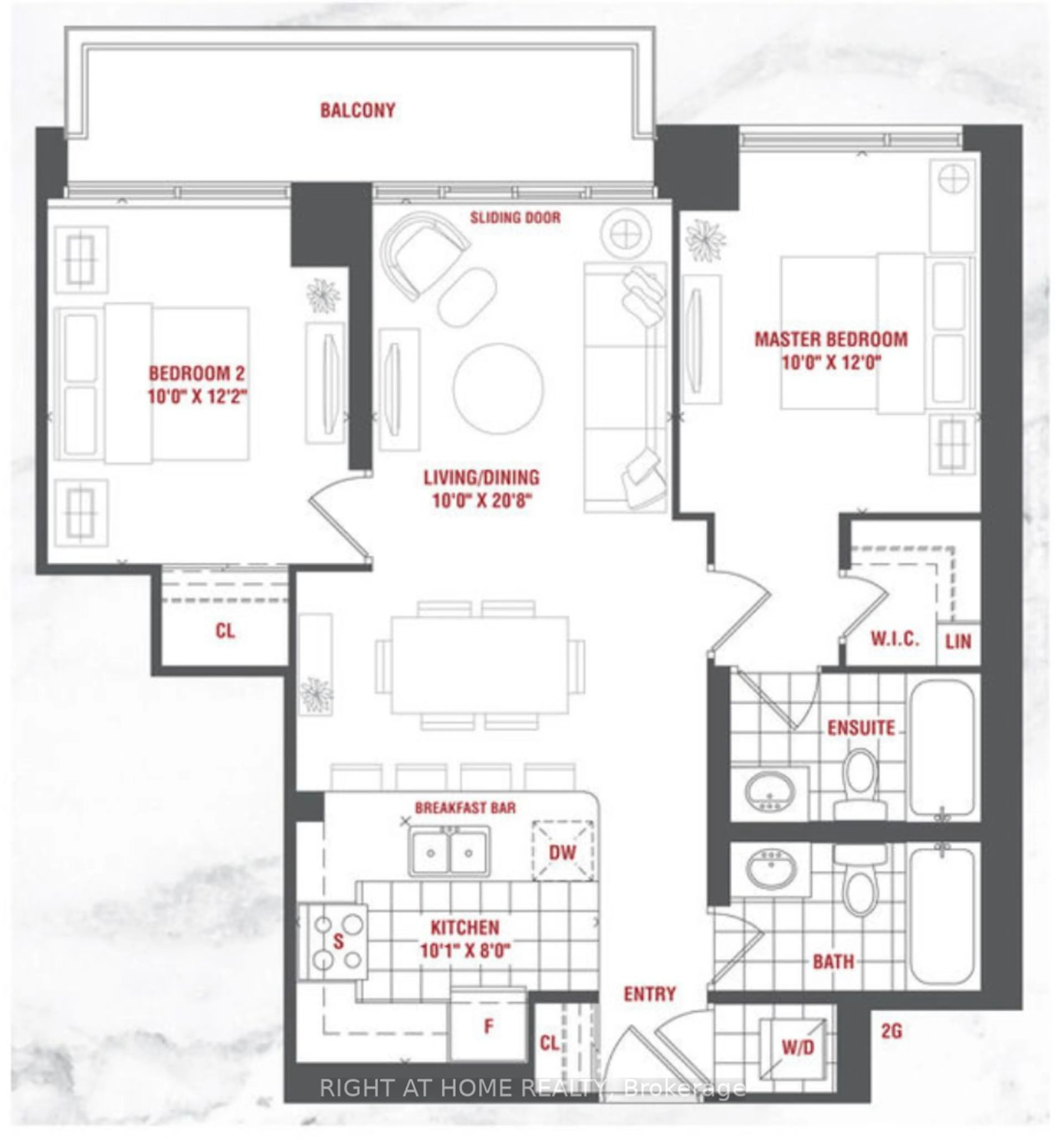 Floor plan for 349 Rathburn Rd #807, Mississauga Ontario L5B 0G9