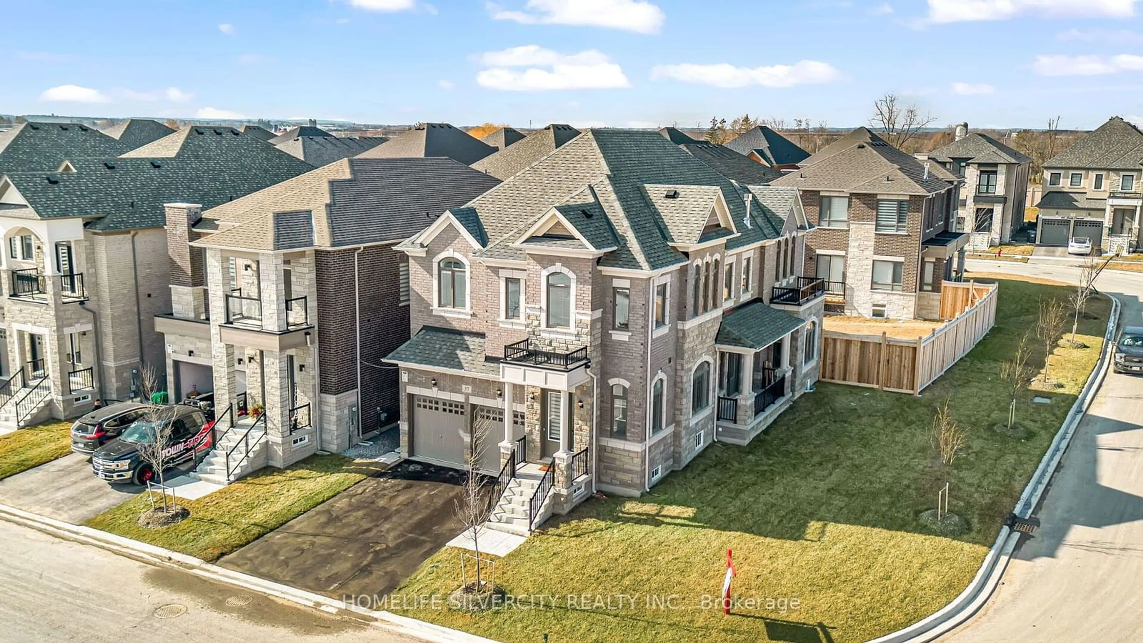 A pic from exterior of the house or condo, the street view for 37 Jura Cres, Brampton Ontario L6P 0H8