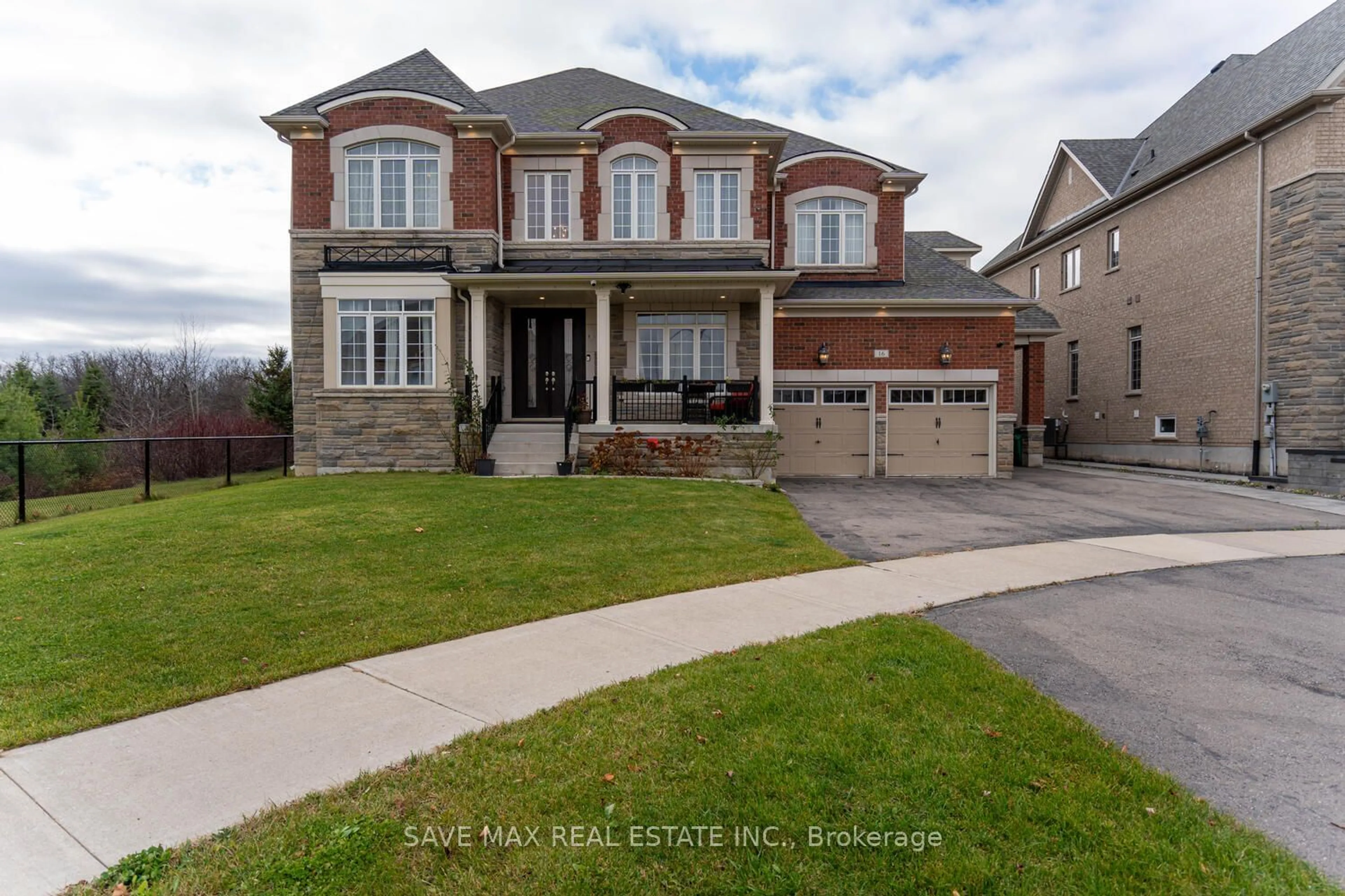 Frontside or backside of a home, the street view for 16 Layton St, Brampton Ontario L6P 4H4