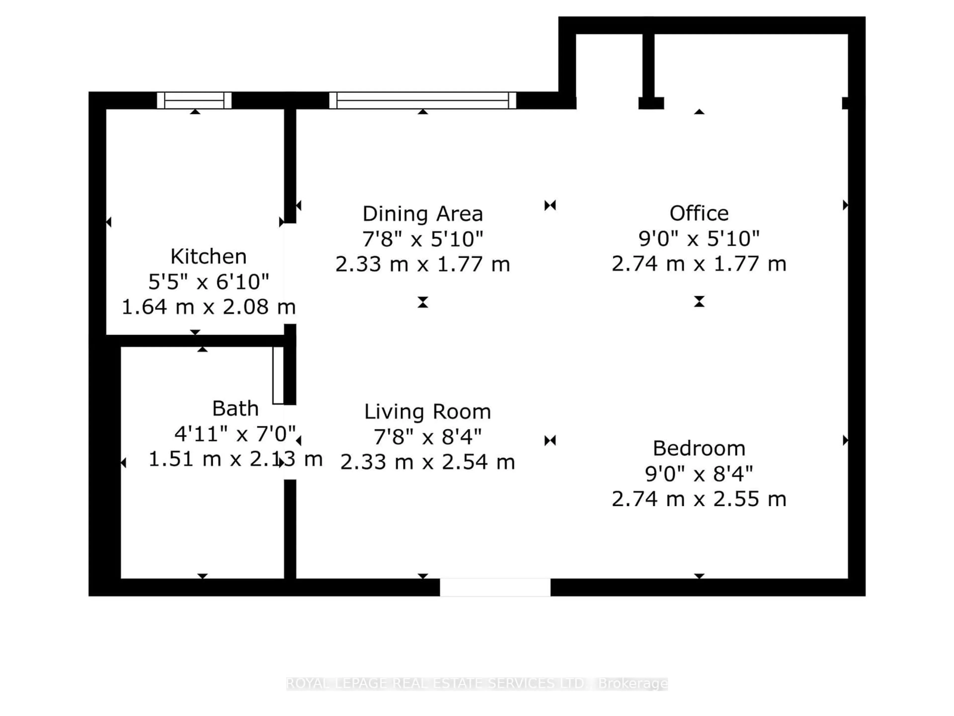 Floor plan for 2000 Bloor St #106, Toronto Ontario M6P 3L2