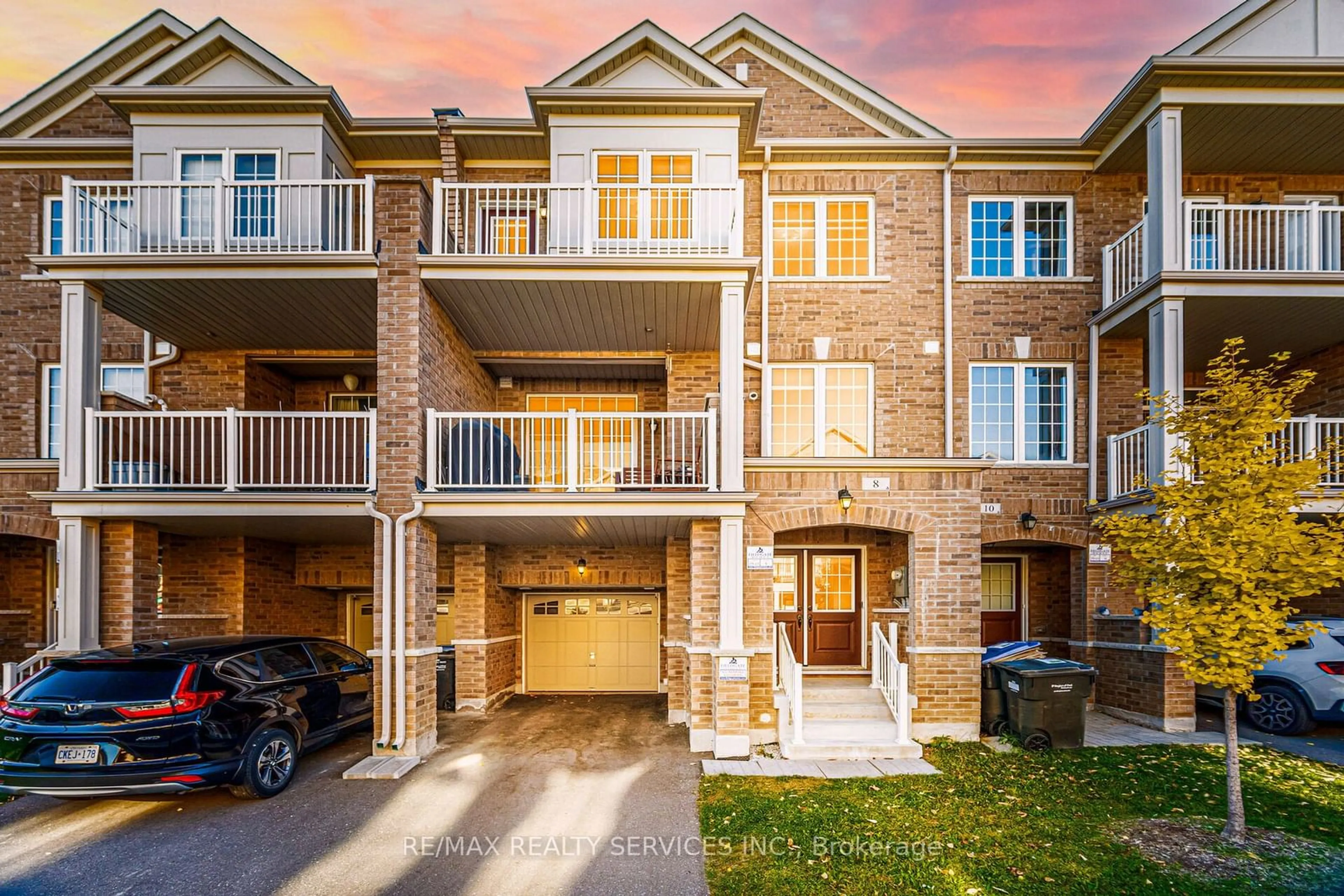 A pic from exterior of the house or condo, the street view for 8 Haymarket Dr, Brampton Ontario L7A 5C3