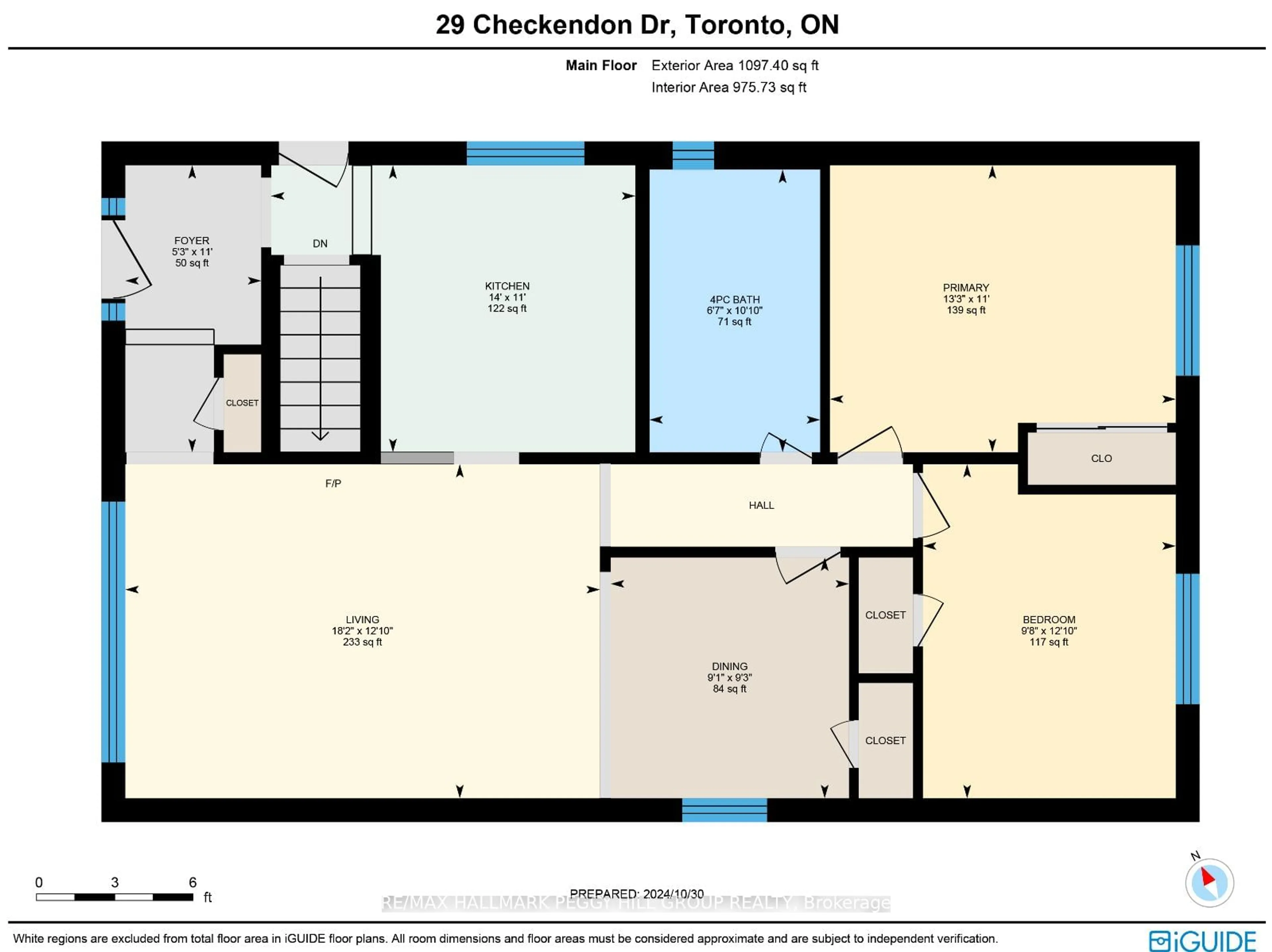 Floor plan for 29 Checkendon Dr, Toronto Ontario M9W 2Y8