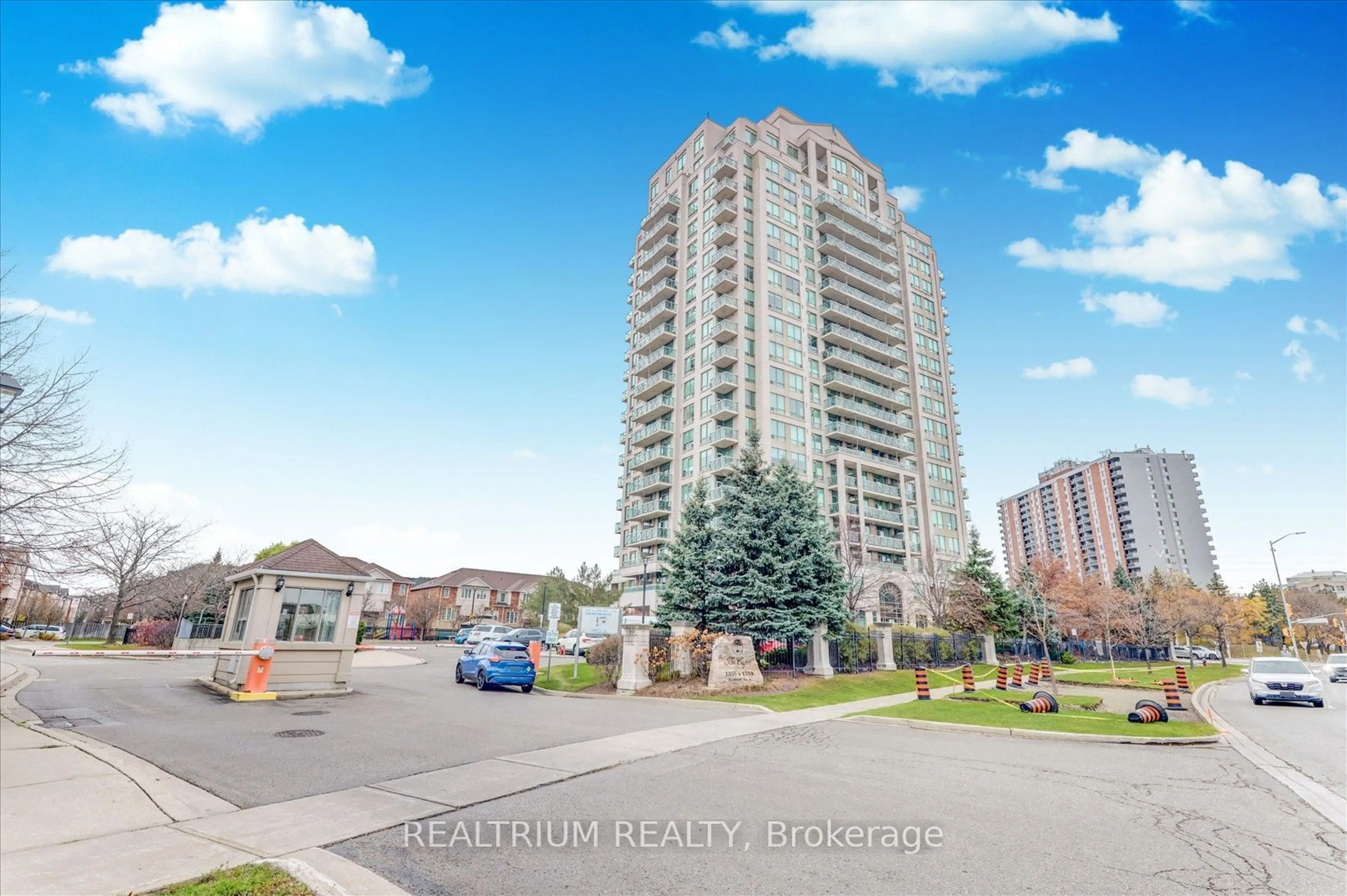 A pic from exterior of the house or condo, the street view for 1359 Rathburn Rd #1612, Mississauga Ontario L4W 5P7