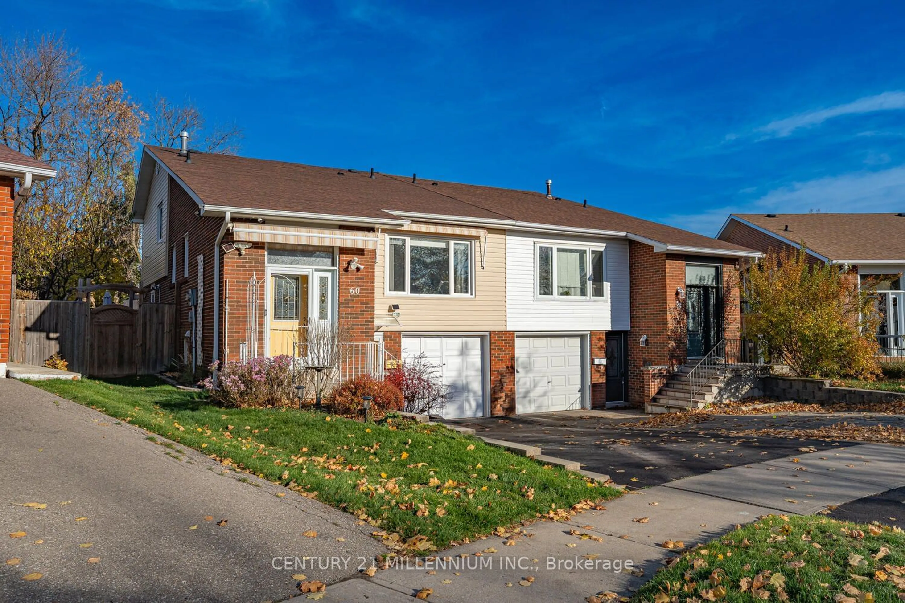 A pic from exterior of the house or condo, the street view for 60 Camberley Cres, Brampton Ontario L6V 3L4