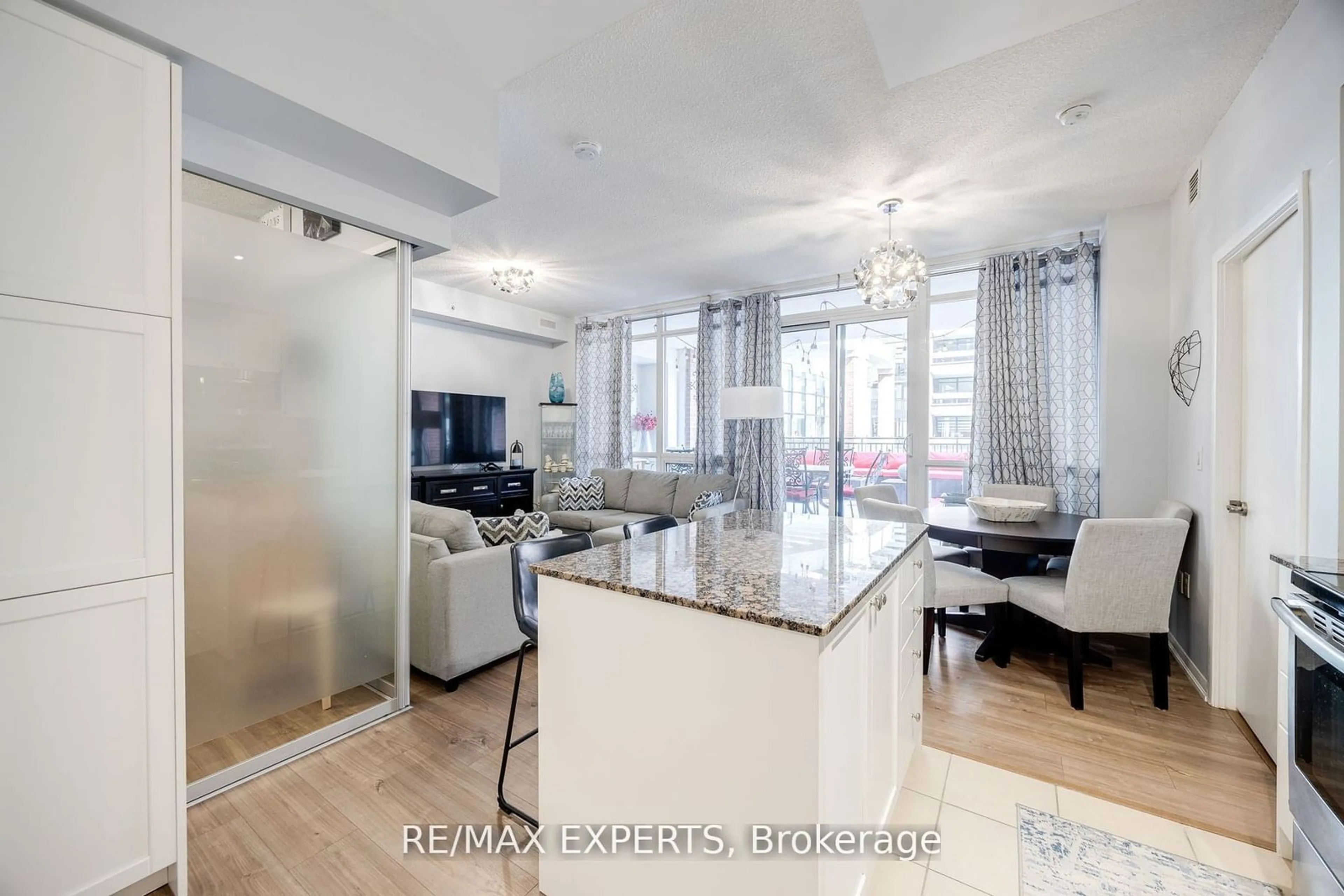 Open concept kitchen for 830 Lawrence Ave #231, Toronto Ontario M6A 0A2