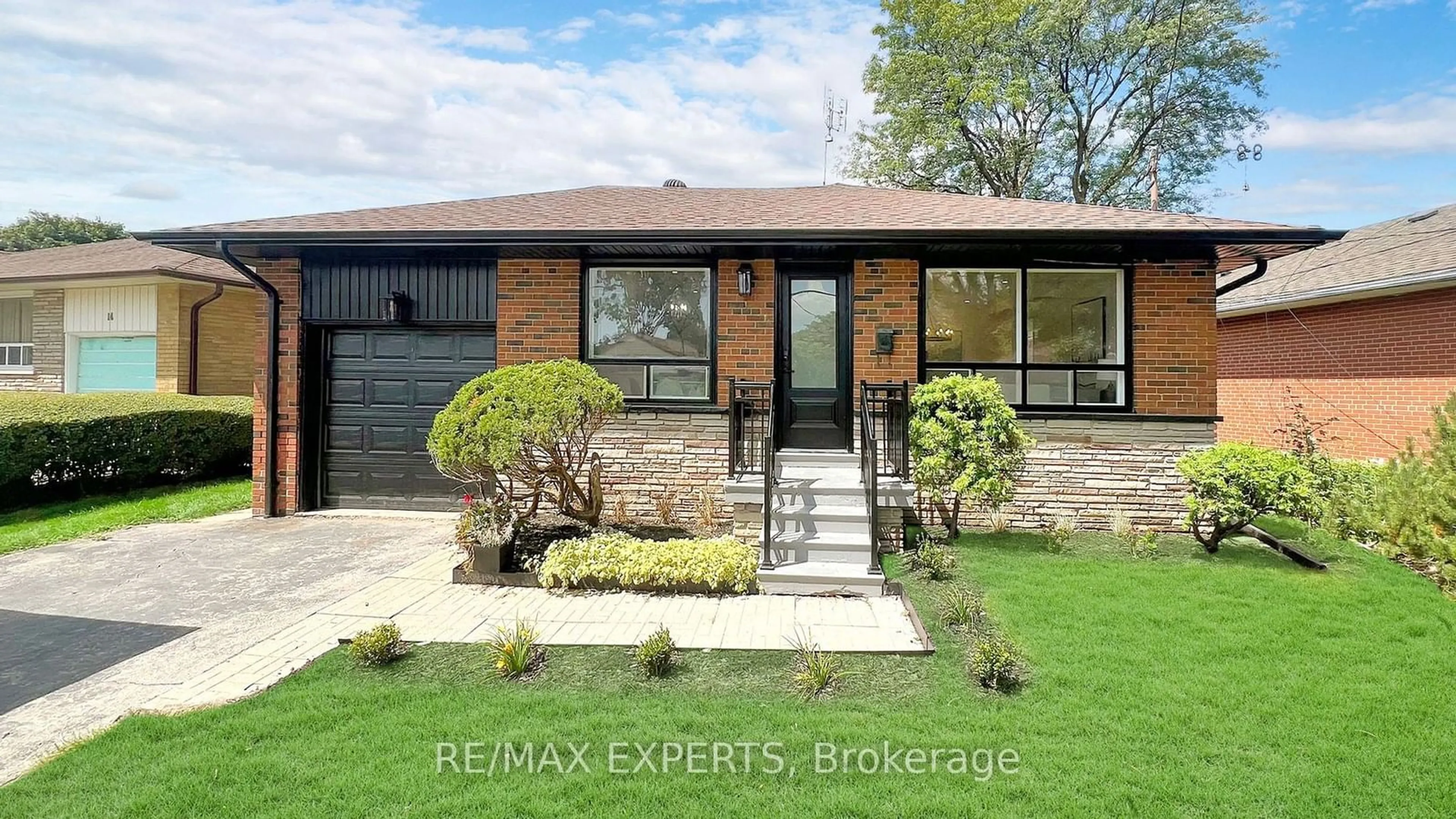 Home with brick exterior material for 16 Arkley Cres, Toronto Ontario M9R 3S3