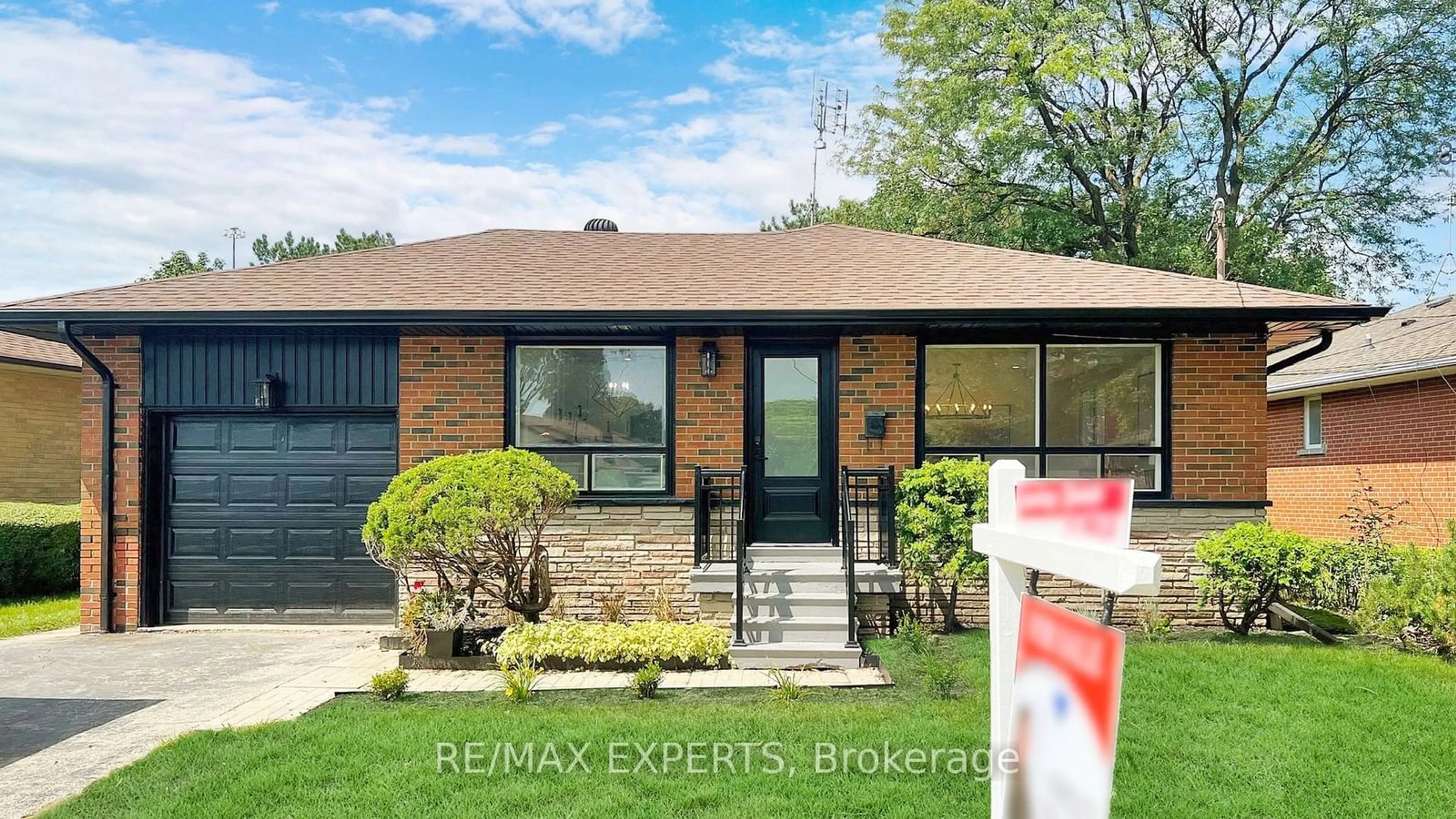 Home with brick exterior material for 16 Arkley Cres, Toronto Ontario M9R 3S3