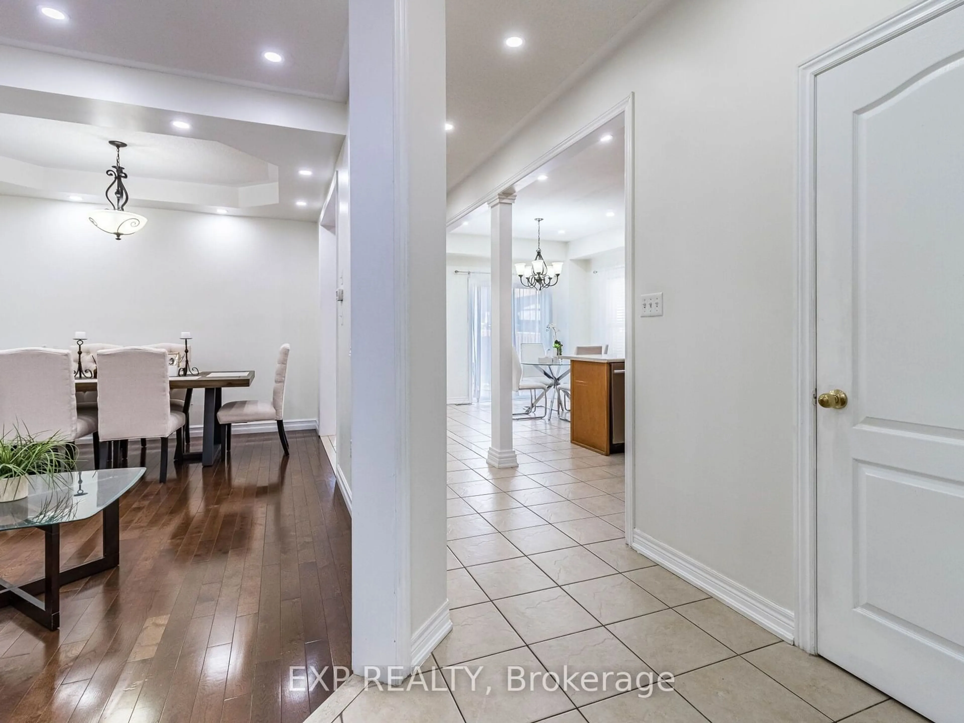 Indoor entryway, wood floors for 1051 McClenahan Cres, Milton Ontario L9T 6W6