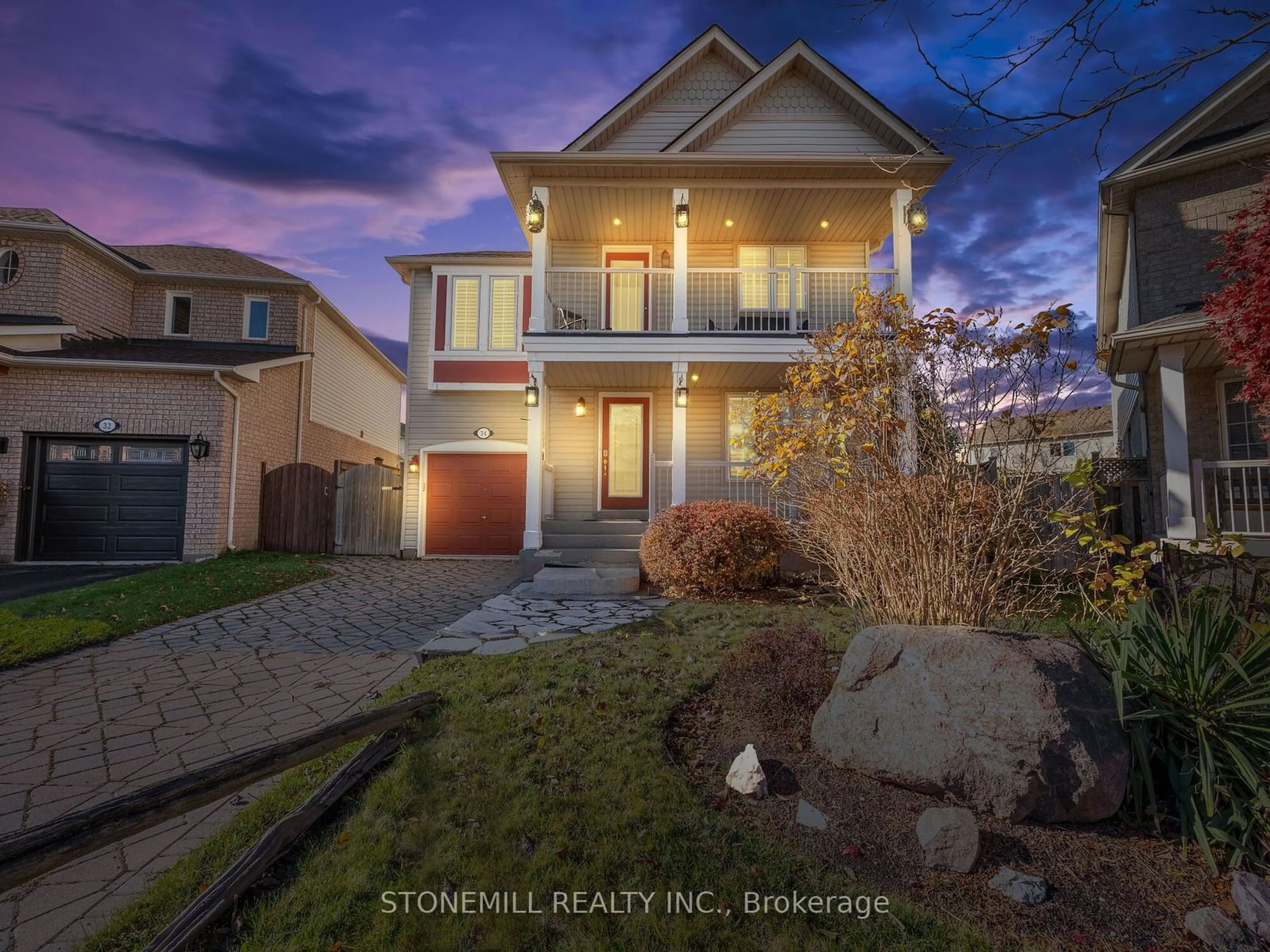 Frontside or backside of a home, the street view for 34 Babcock Cres, Milton Ontario L9T 5R4