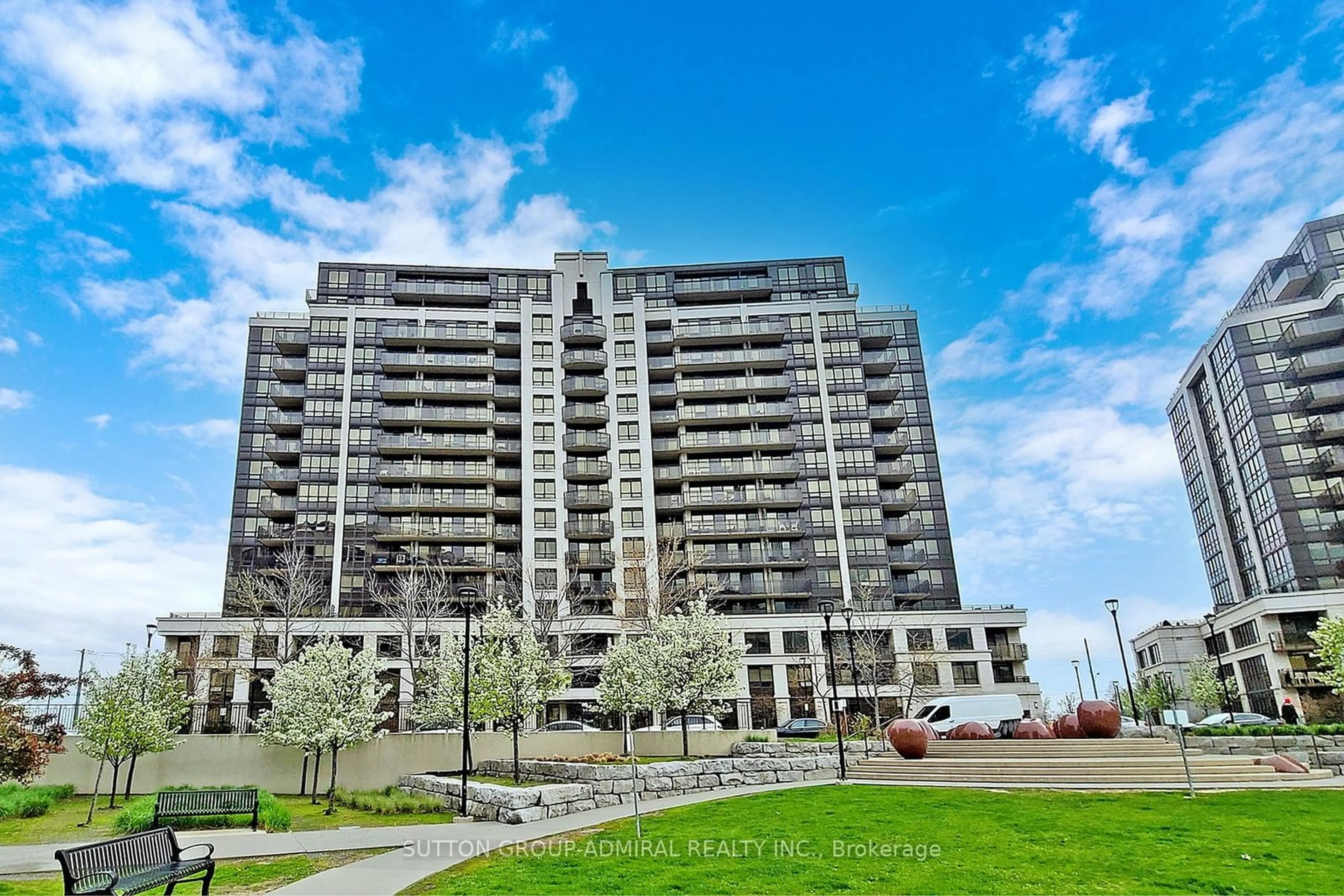 A pic from exterior of the house or condo, the front or back of building for 1070 Sheppard Ave #407, Toronto Ontario M3J 0G8