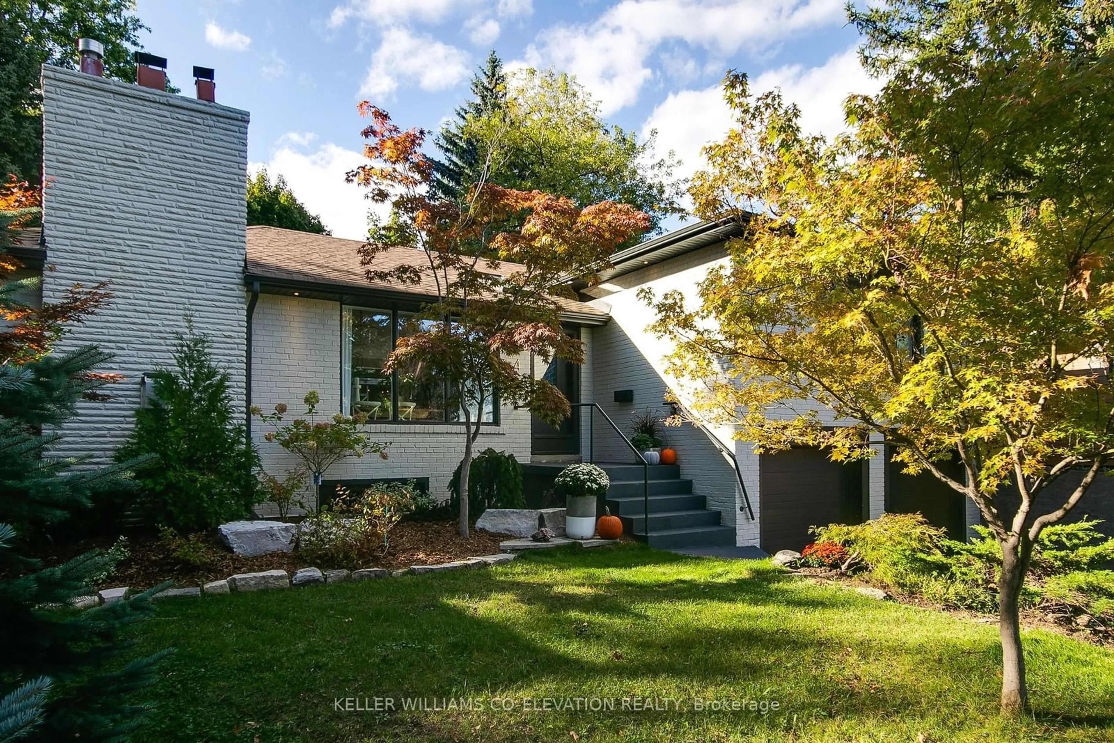 Frontside or backside of a home, the fenced backyard for 4 Pinehurst Cres, Toronto Ontario M9A 3A5