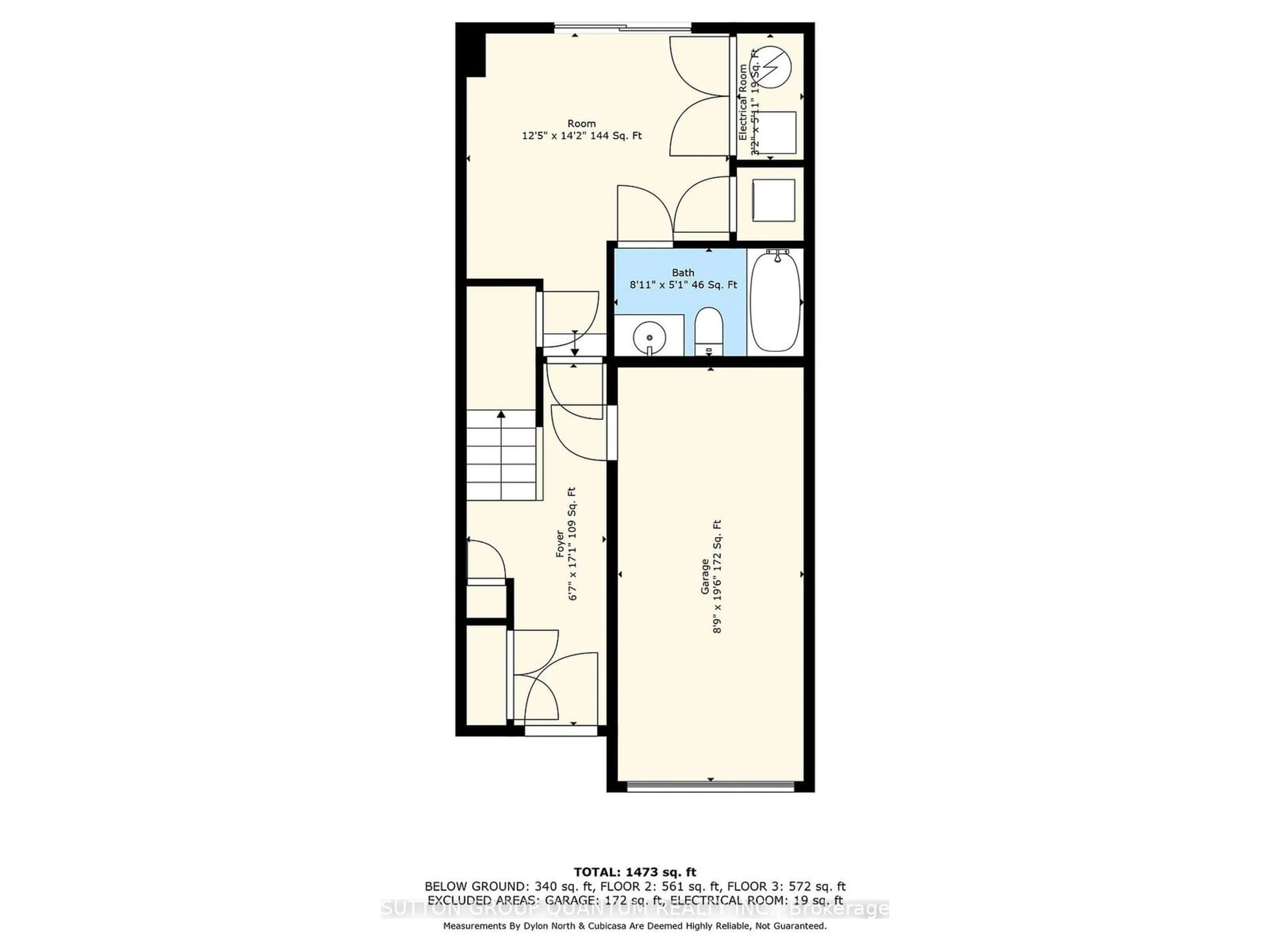 Floor plan for 8 Cailiff St, Brampton Ontario L6Y 0P9