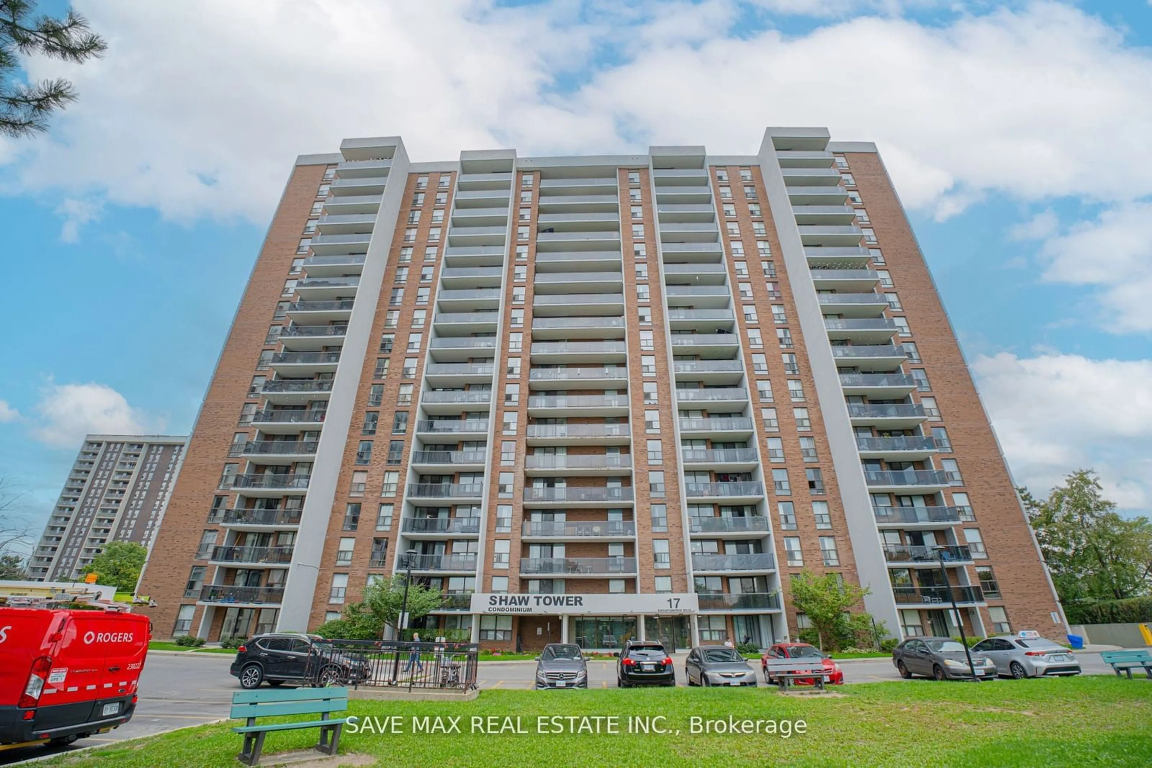 A pic from exterior of the house or condo, the front or back of building for 17 Knightsbridge Rd ##1101, Brampton Ontario L6T 3X9