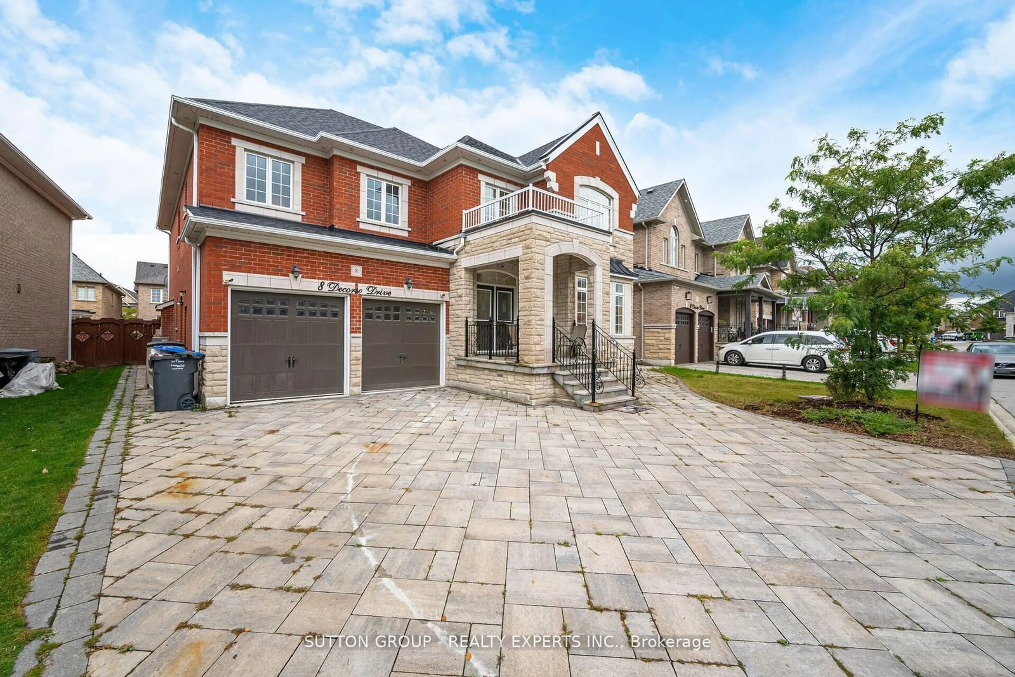 Home with brick exterior material for 8 Decorso Dr, Brampton Ontario L6P 3T7