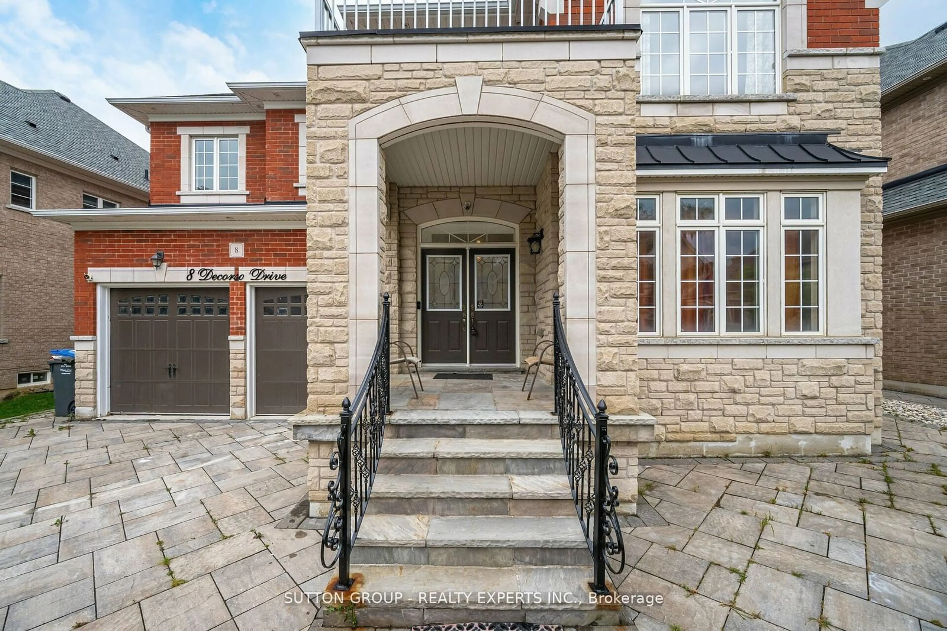 Home with brick exterior material for 8 Decorso Dr, Brampton Ontario L6P 3T7