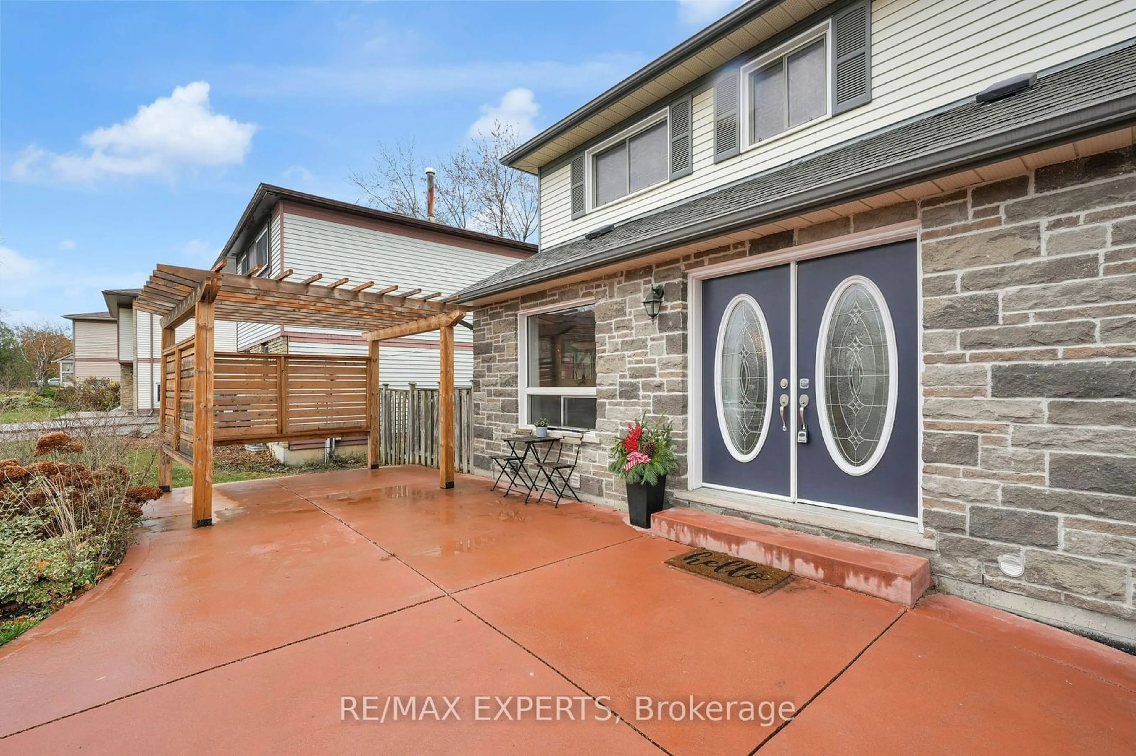 Frontside or backside of a home, the fenced backyard for 73 Downey Dr, Caledon Ontario L7E 2B8