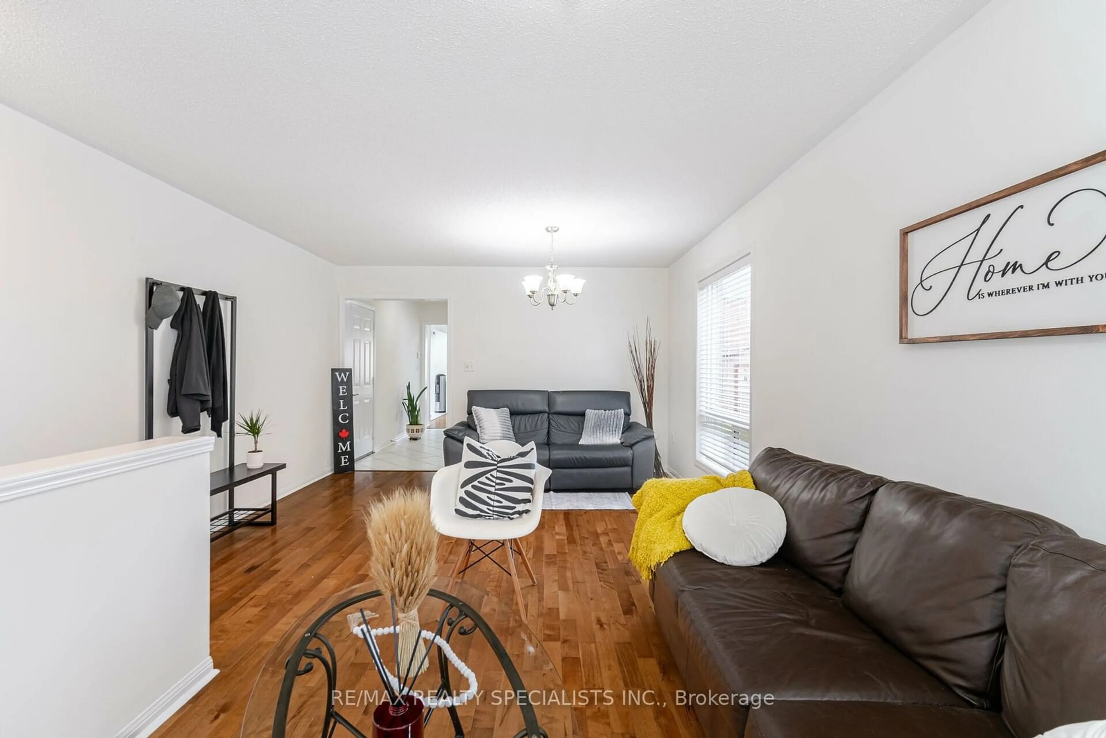 Living room, wood floors for 832 Shepherd Pl, Milton Ontario L6T 6L8