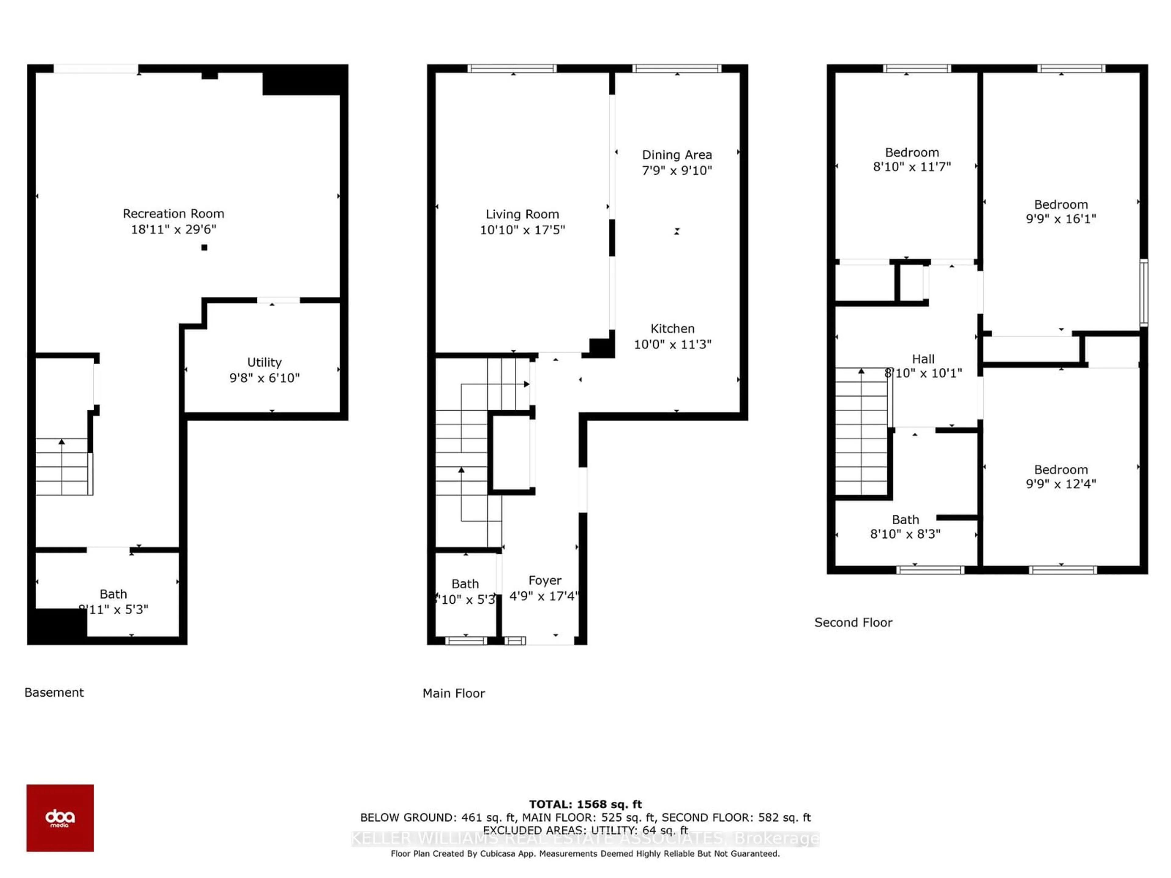 Floor plan for 43 Baronwood Crt #43, Brampton Ontario L6V 3H6