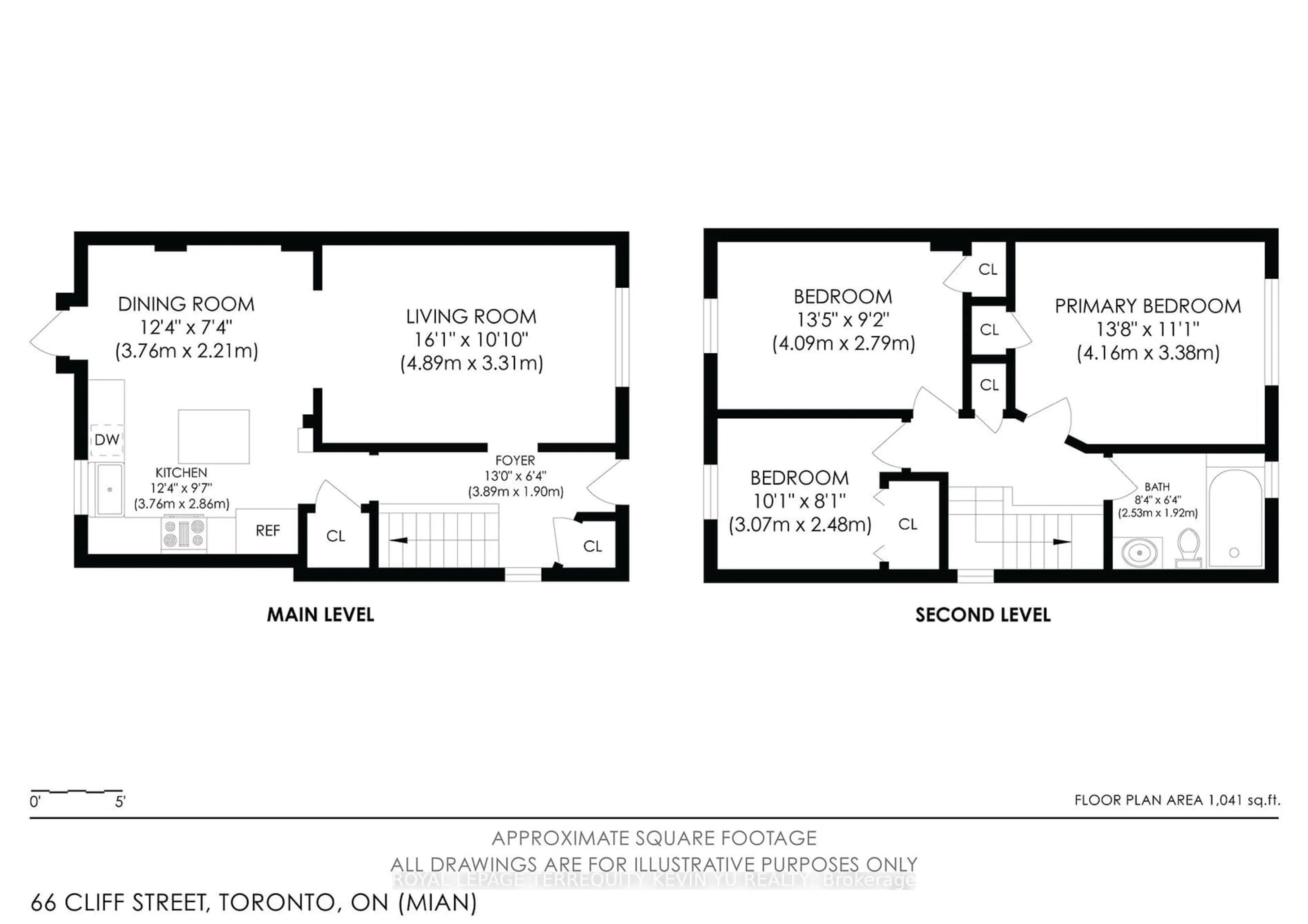 Floor plan for 66 Cliff St, Toronto Ontario M6N 4M1