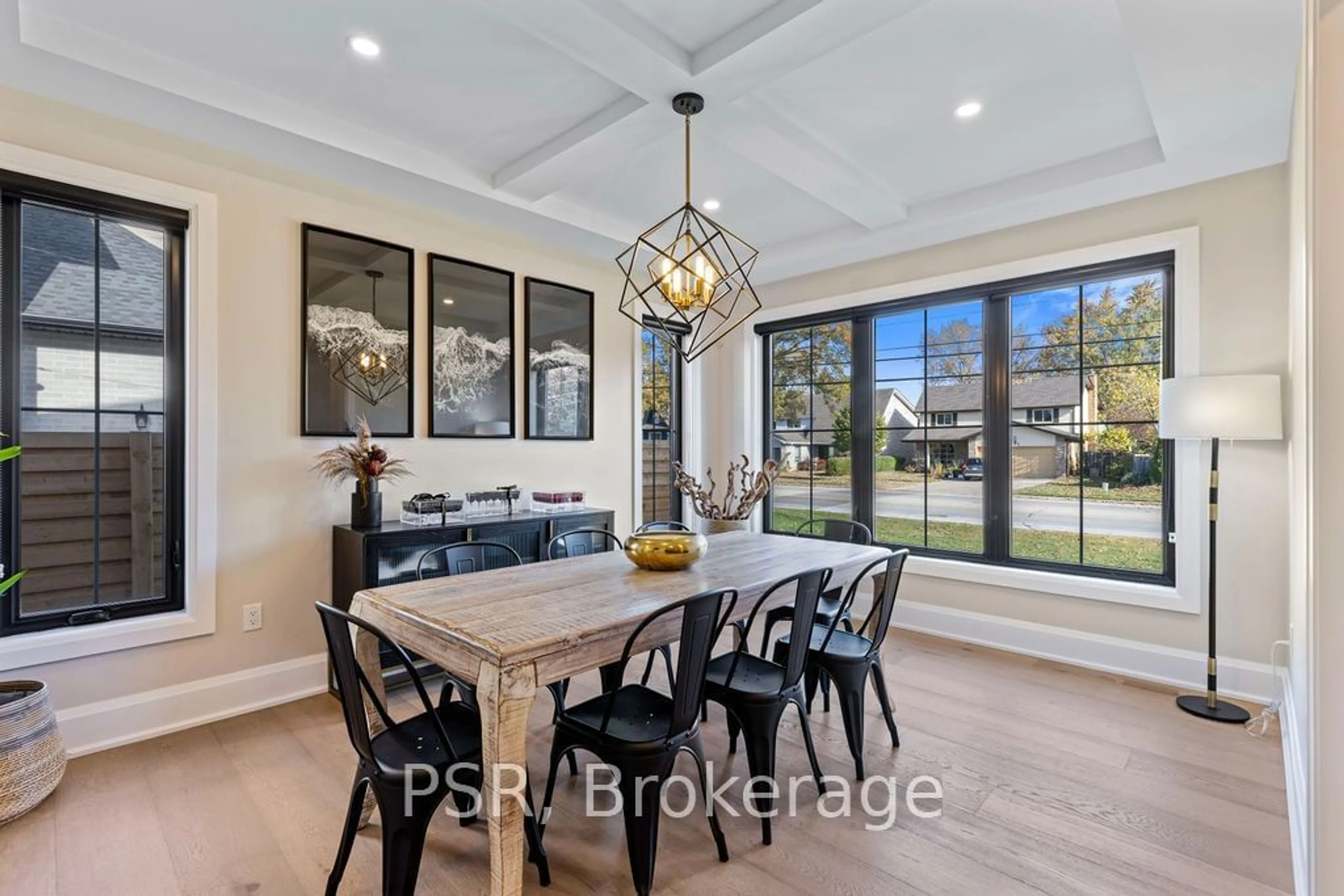 Dining room, wood floors, cottage for 308 Appleby Line, Burlington Ontario L7L 2X5