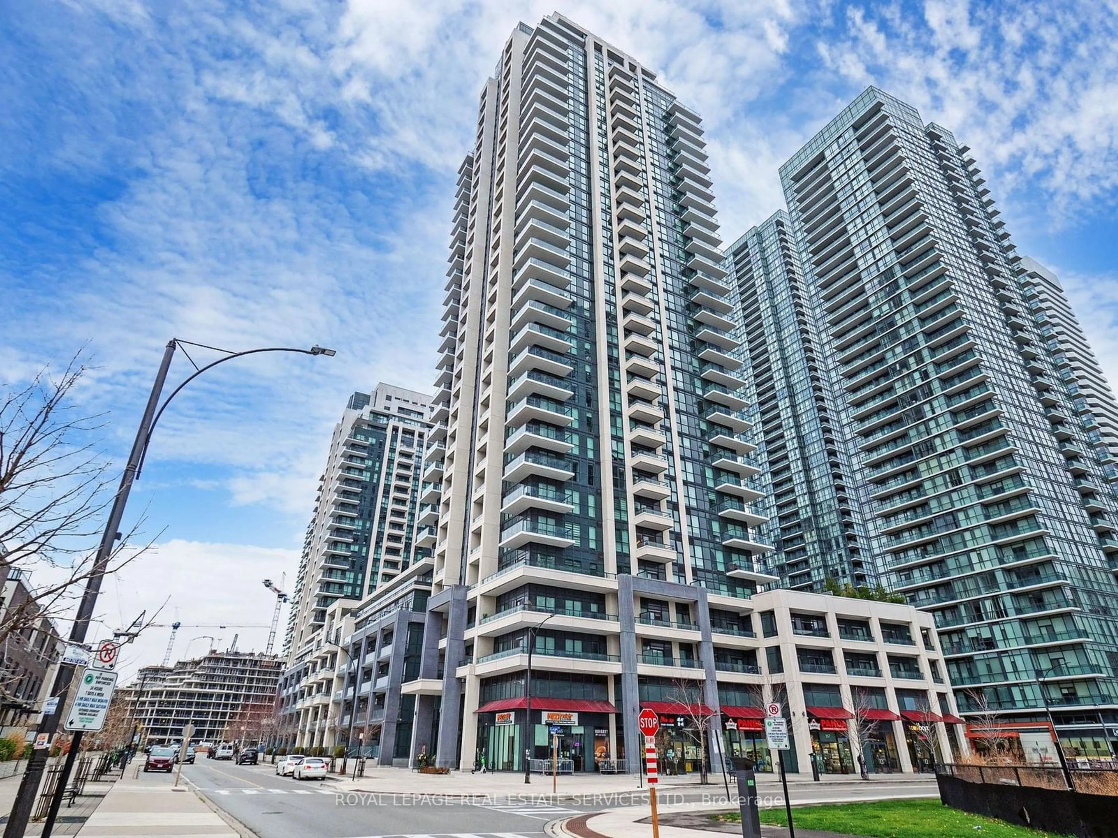 A pic from exterior of the house or condo, the street view for 4055 Parkside Village #2619, Mississauga Ontario L5B 0K8