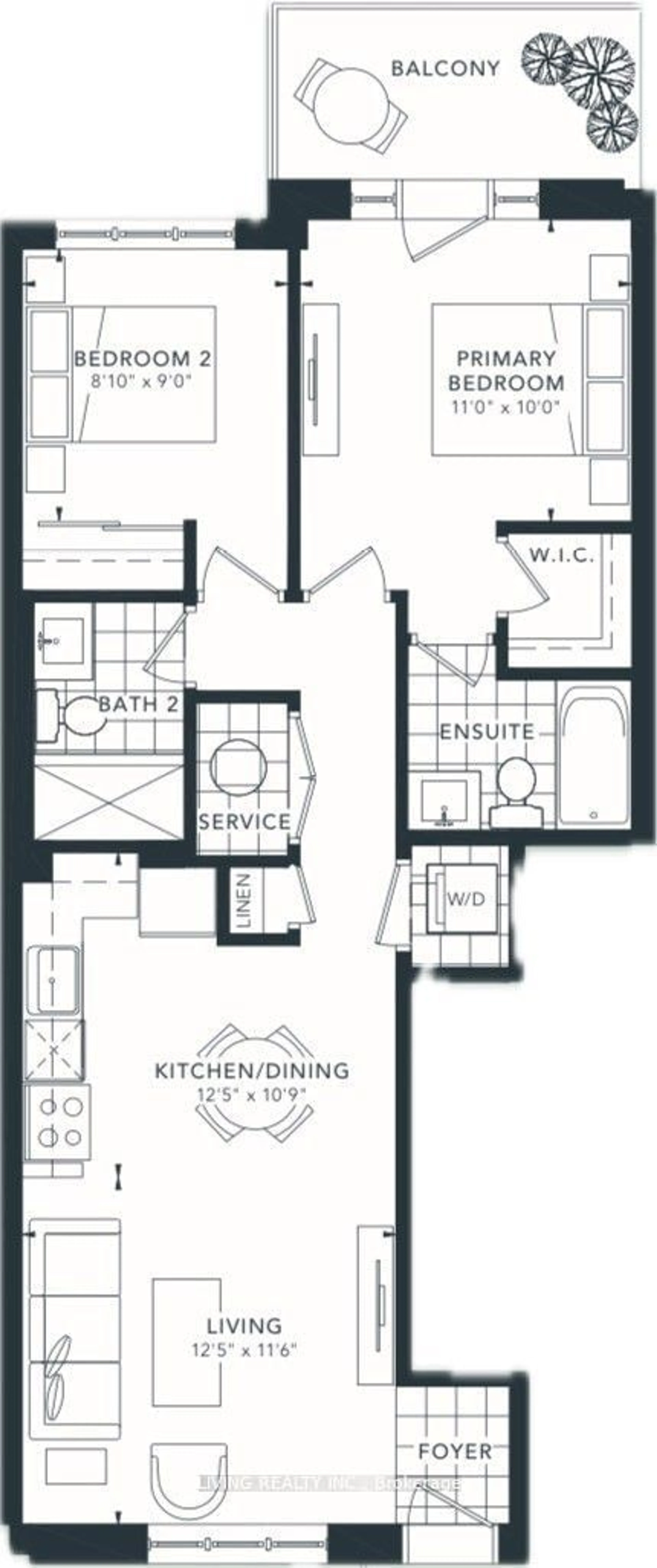 Floor plan for 4015 Hickory Dr #TH06, Mississauga Ontario L4W 1L1