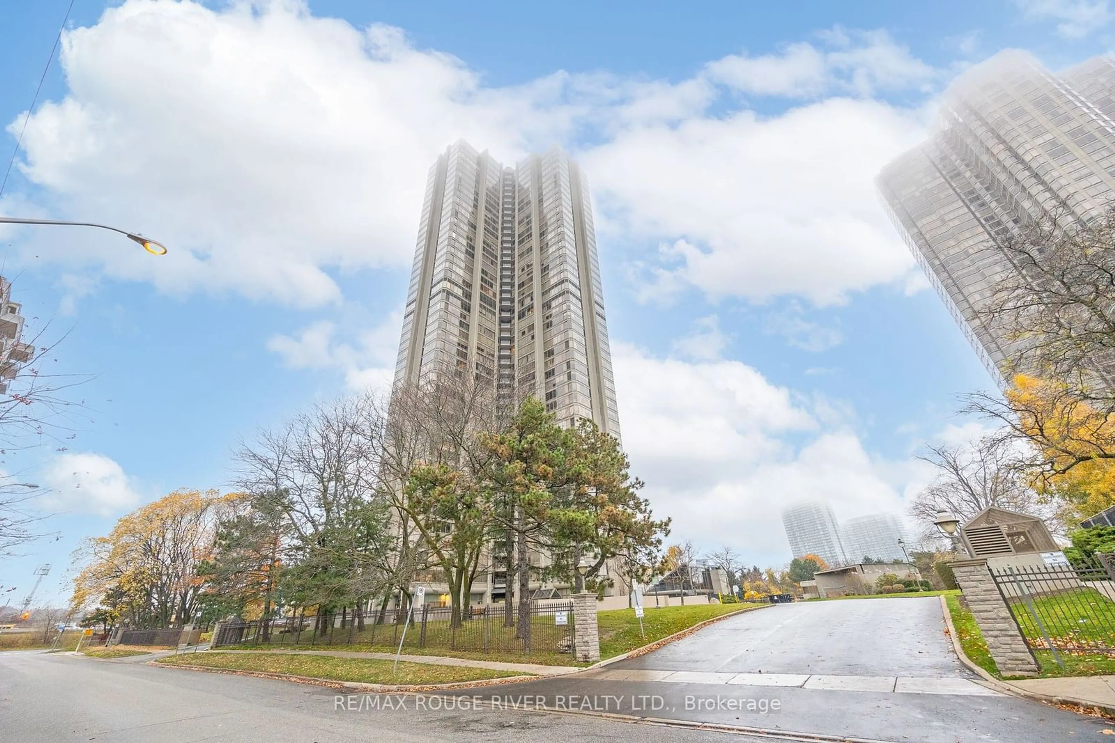 A pic from exterior of the house or condo, the street view for 2045 Lake Shore Blvd #1504, Toronto Ontario M8V 2Z6