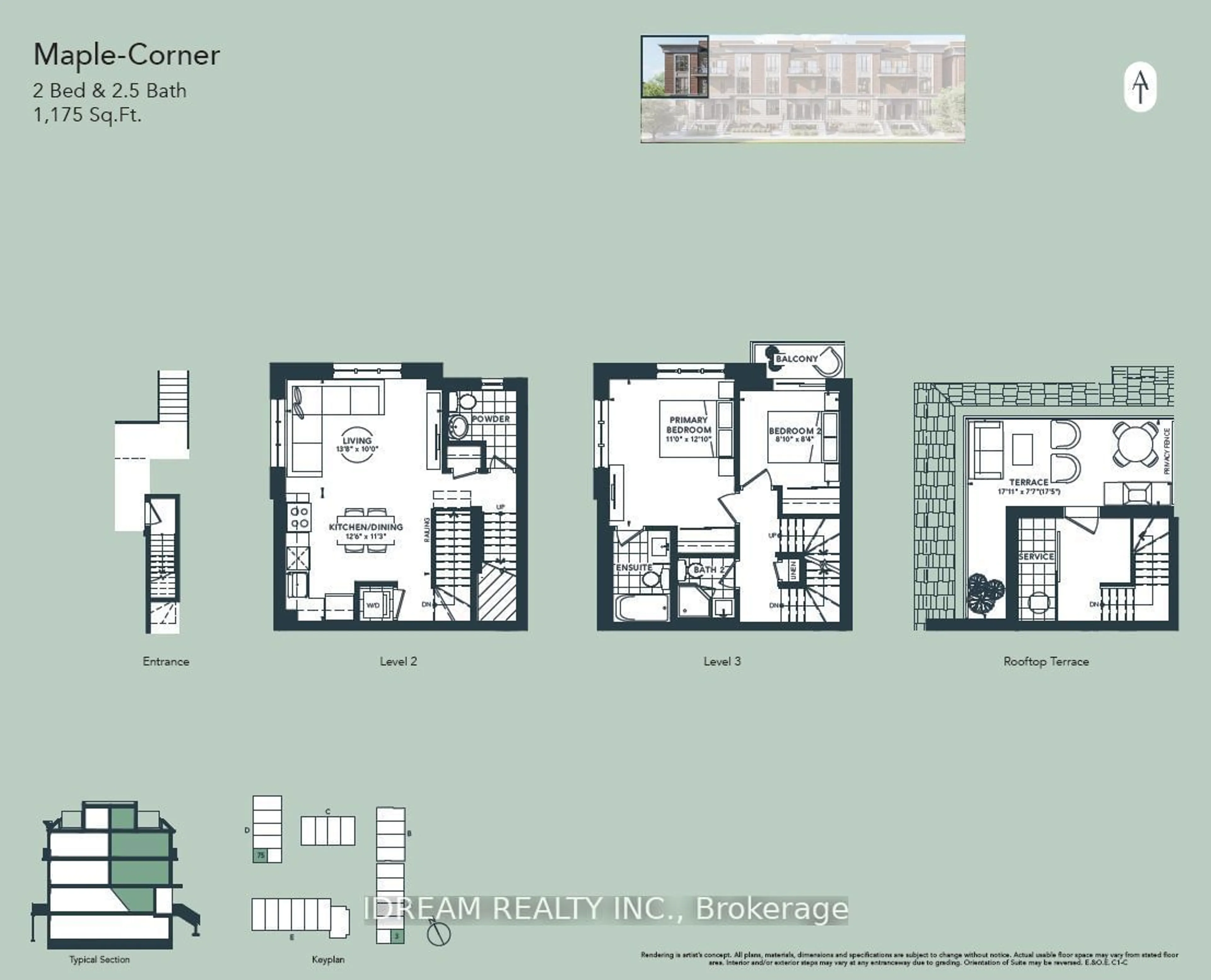 Floor plan for 4015 Hickory Dr #TH03, Mississauga Ontario L4W 1L1