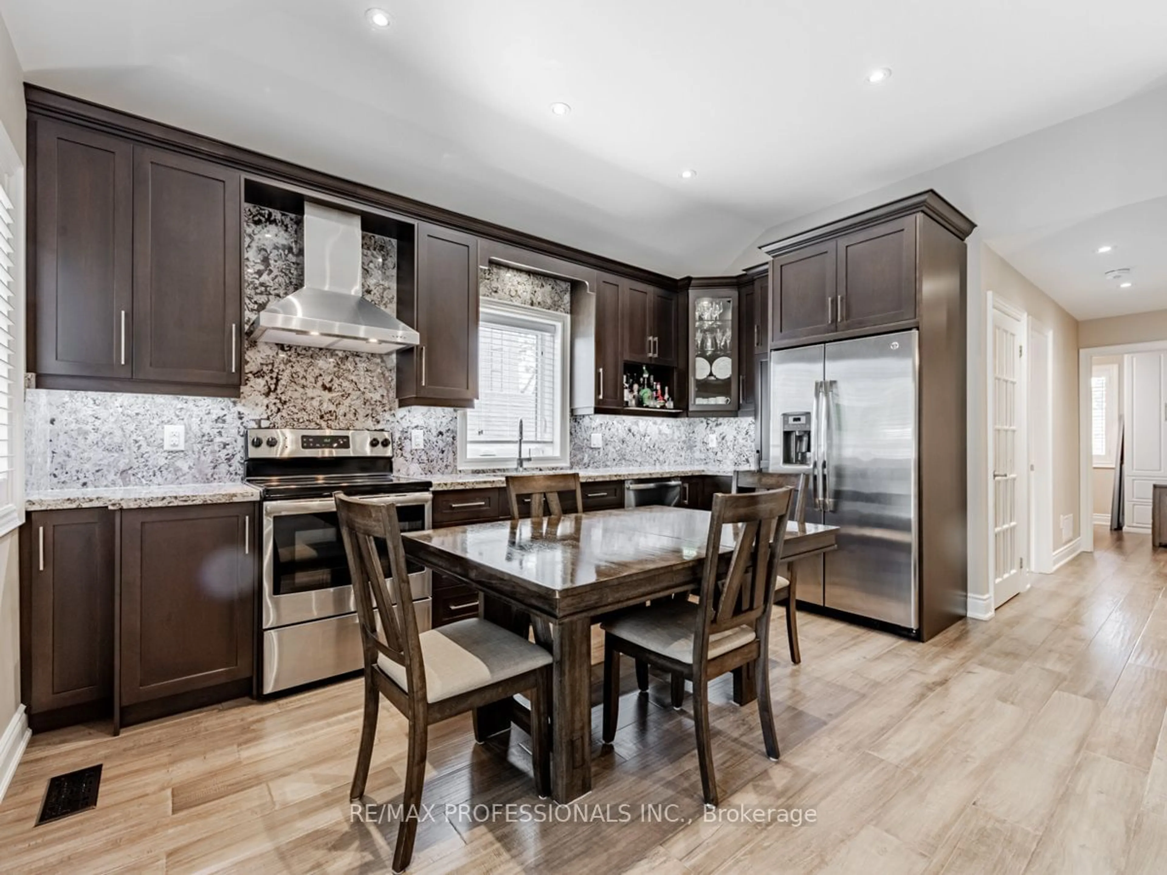 Open concept kitchen for 16 Lockerbie Ave, Toronto Ontario M9N 3A1