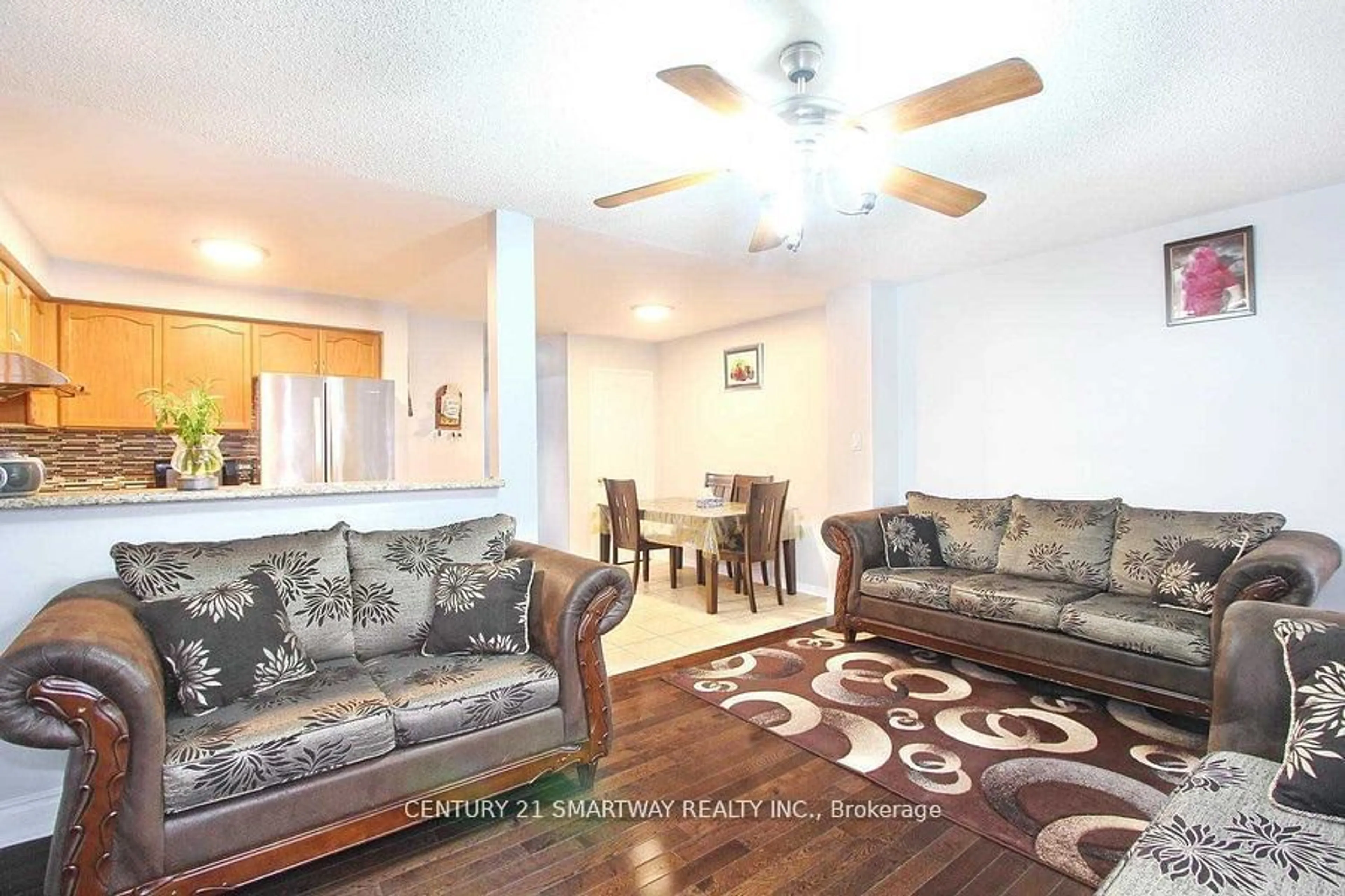 Living room, wood floors for 58 Feather Reed Way, Brampton Ontario L6R 2Z9